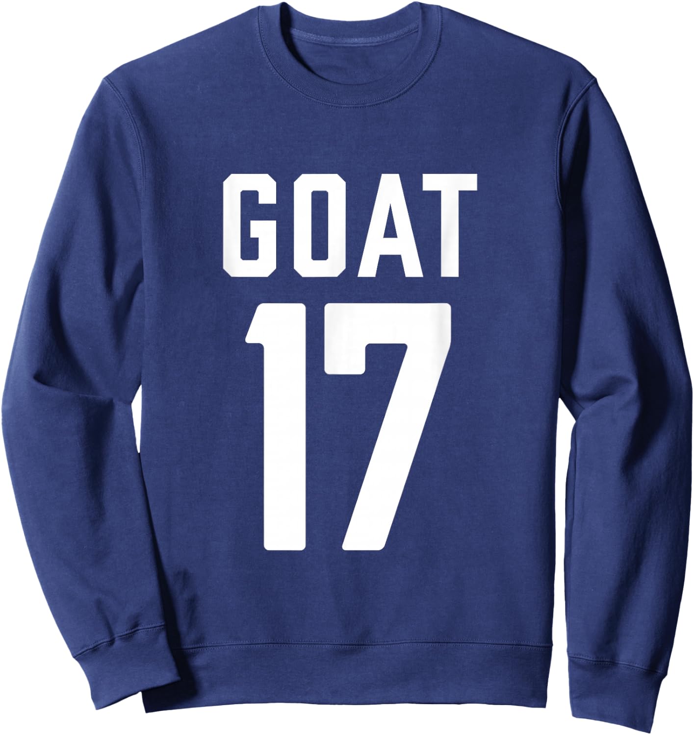 Retro Sports | Greatest Of All Time Number 17 Sweatshirt - Sweatshirt | Navy
