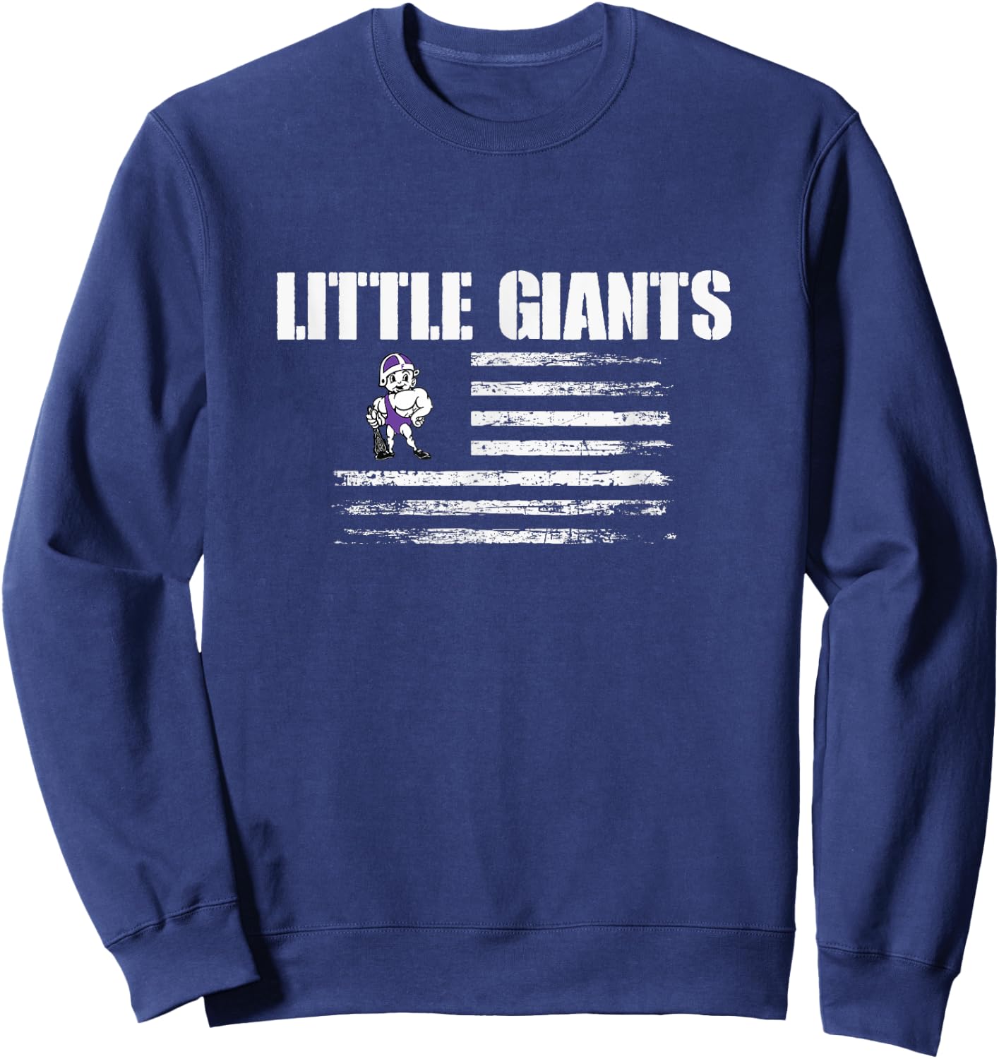 Logo USA Flag Pride HS Sweatshirt - Sweatshirt | Navy