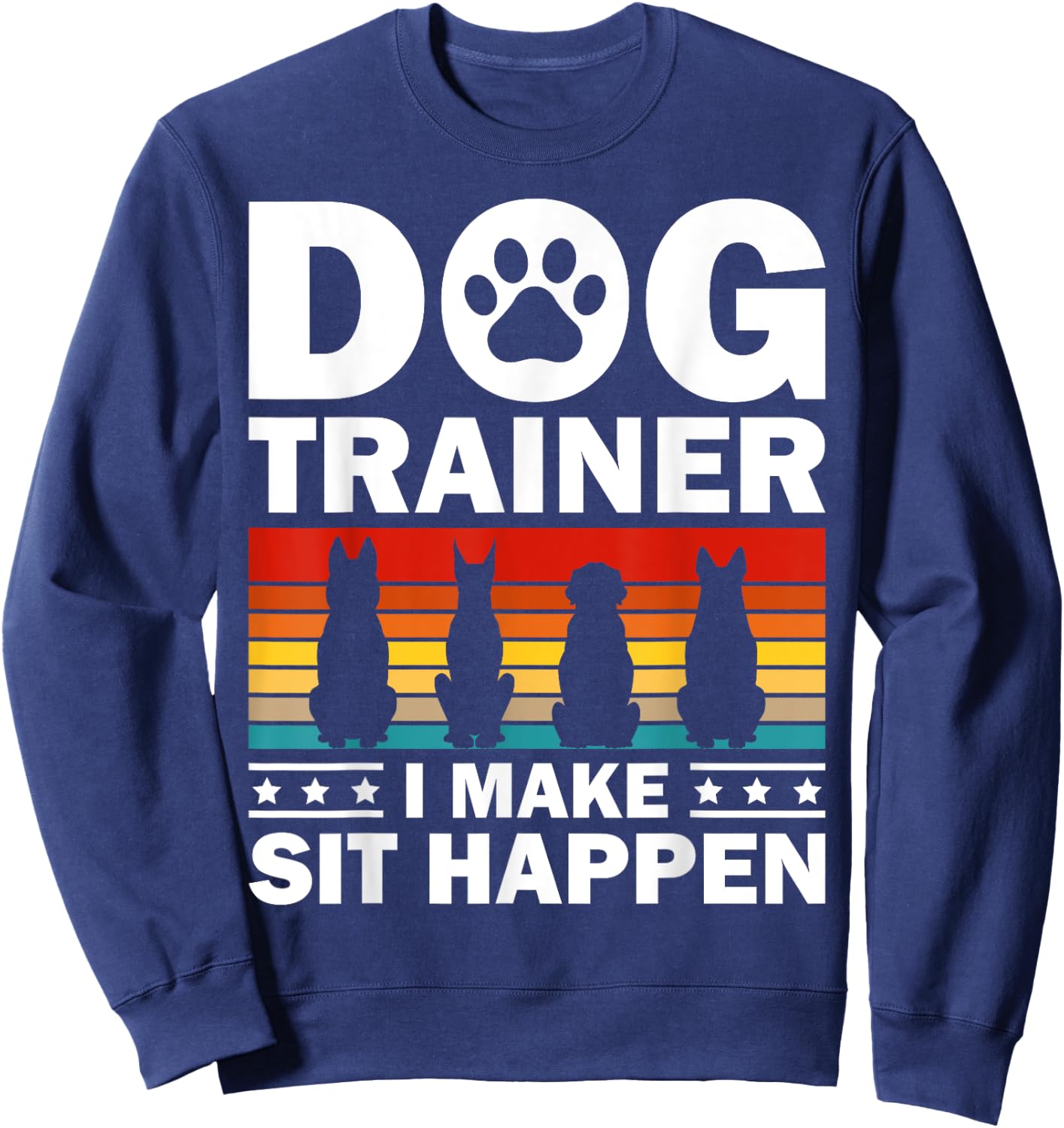 Cool Dog Trainer Women Dog Training Agility Class Sweatshirt - Sweatshirt | Navy