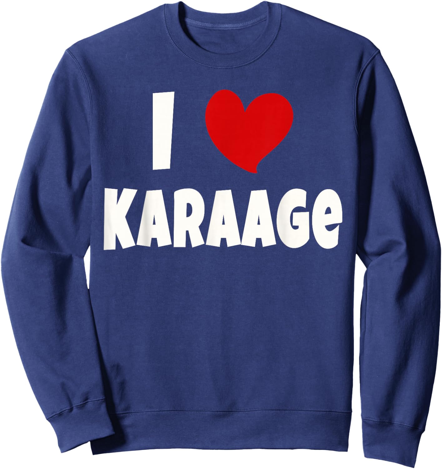 Karaage Japonais Amoureux Japon I Love Karaage Sweatshirt - Sweatshirt | Navy
