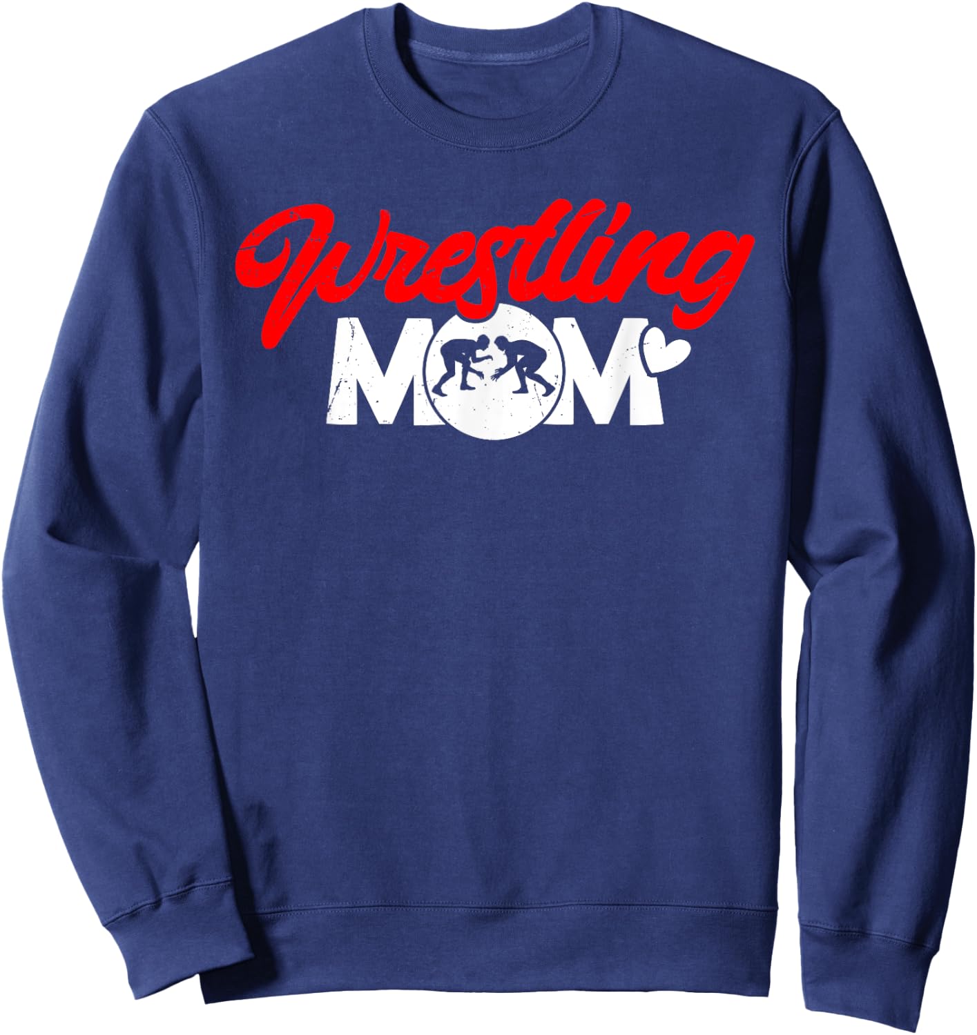 Wrestling Mom Wrestler Mama Sweatshirt - Sweatshirt | Navy