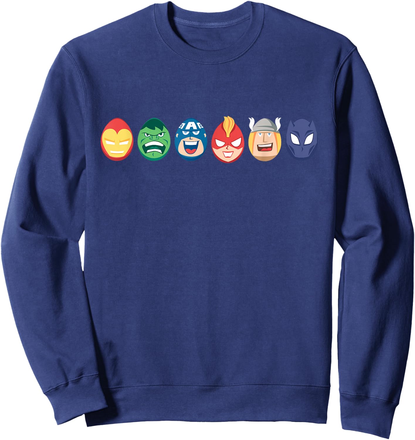 Marvel Avengers Super Heroes Toony Easter Eggs Sweatshirt - Sweatshirt | Navy