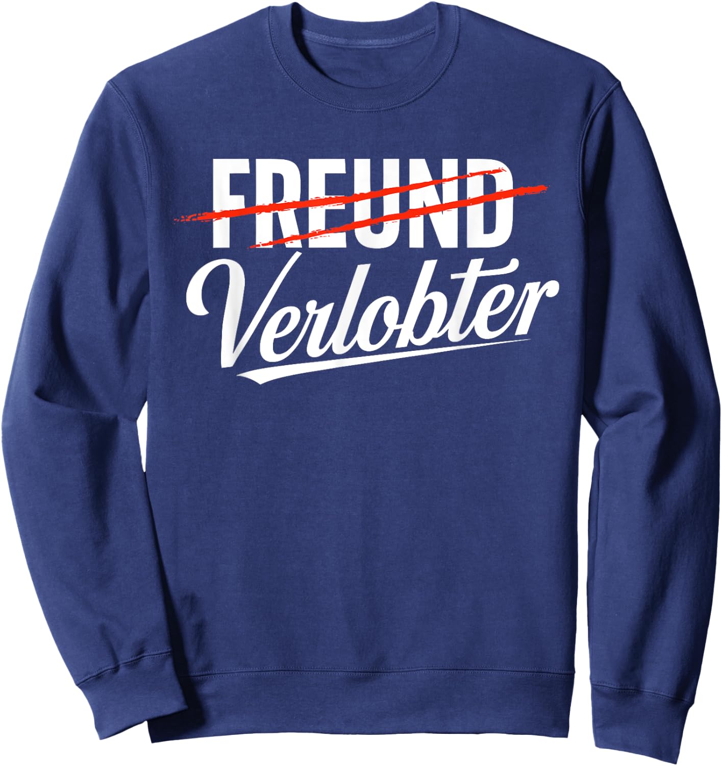 Engagement , Engagement, Couples, Gift, Boyfriend, Fiancé , black Sweatshirt - Sweatshirt | Navy