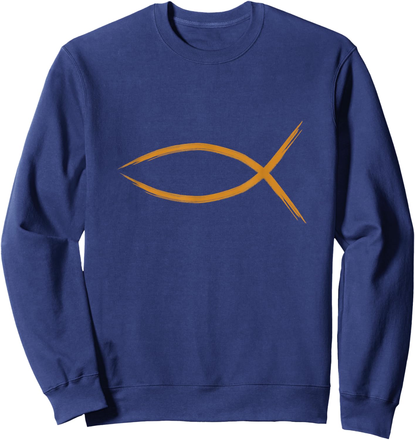 Ichthys Fisch Christentum Sweatshirt - Sweatshirt | Navy
