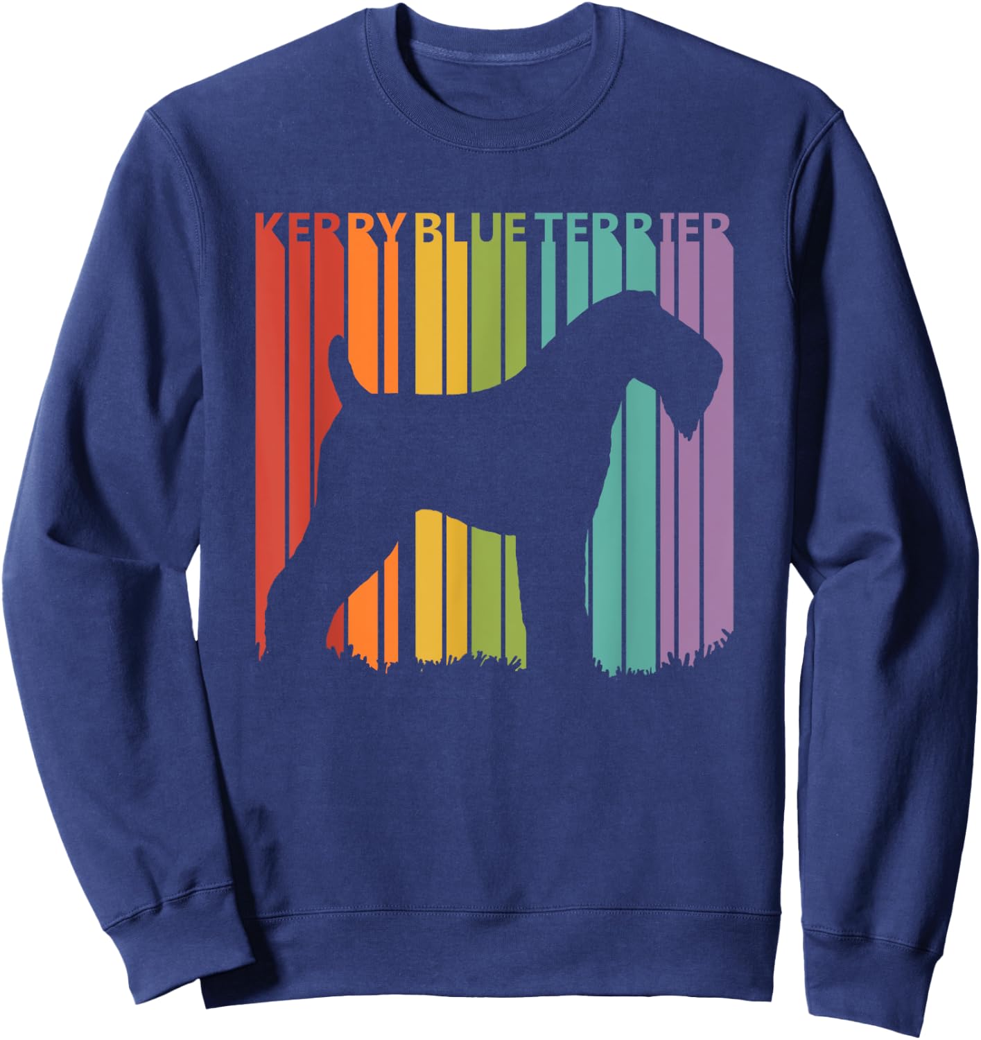 Kerry Blue Terrier Shirt - Kerry Blue Terrier Dog Women Girls Kids Sweatshirt - Sweatshirt | Navy