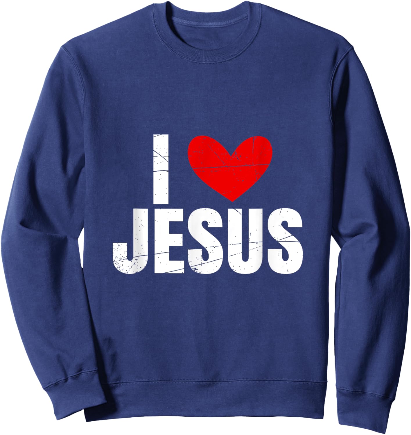 I Heart Jesus Sweatshirt - Sweatshirt | Navy