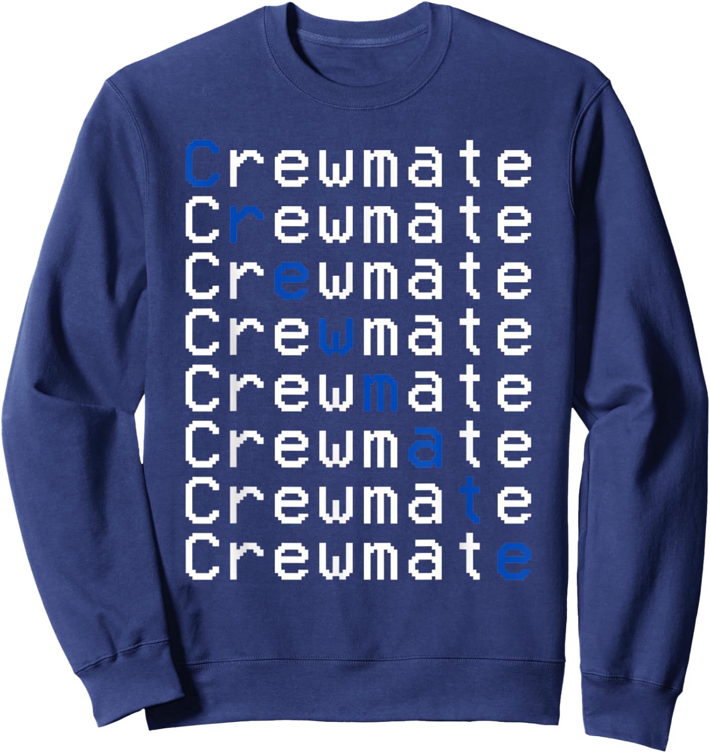 Kinda Sus Crewmate Shirt Kids Adults Gamer Novelty Crewmate Sweatshirt - Sweatshirt | Navy