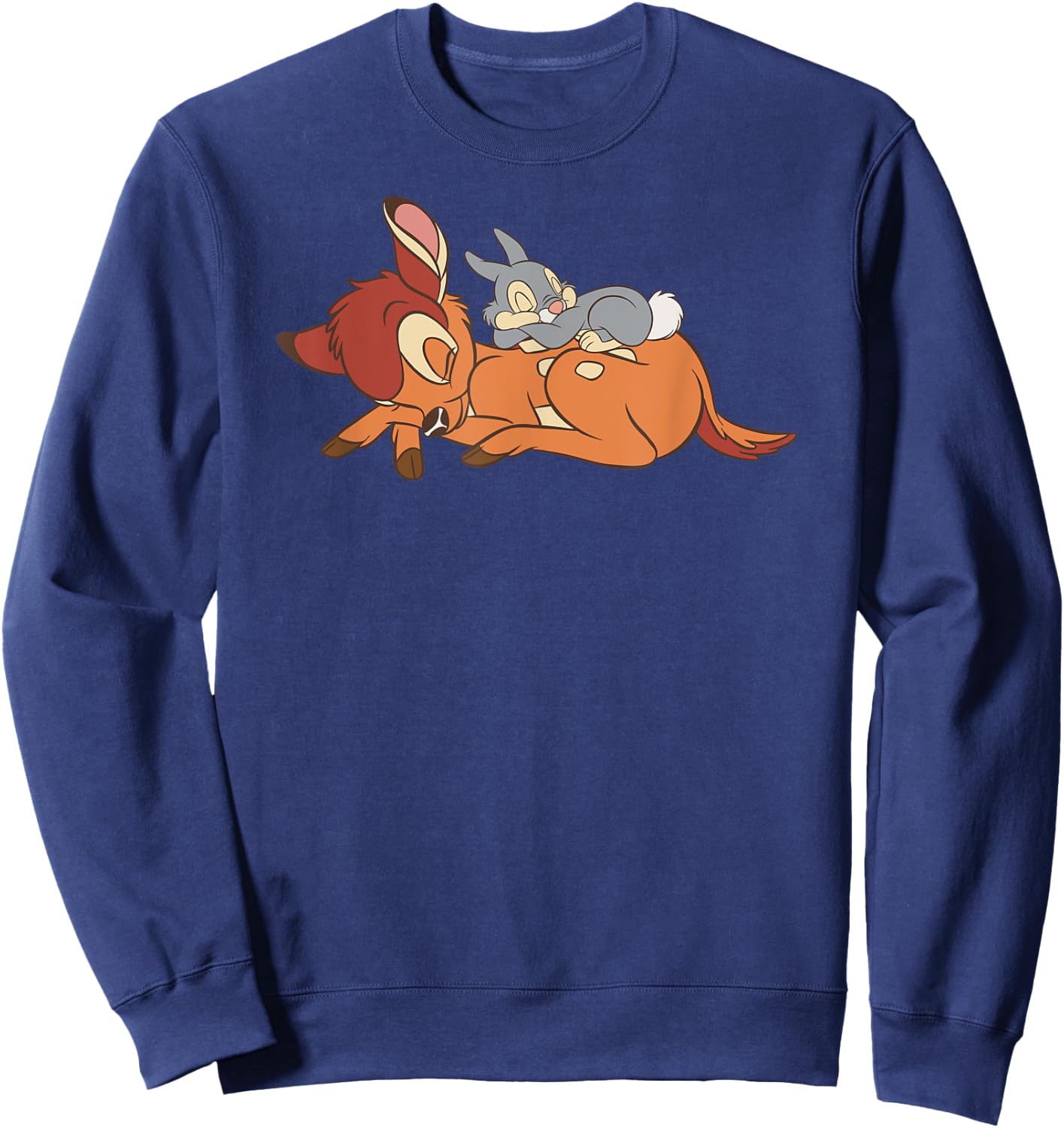Bambi Panpan Sleeping , Black, S Sweatshirt - Sweatshirt | Navy