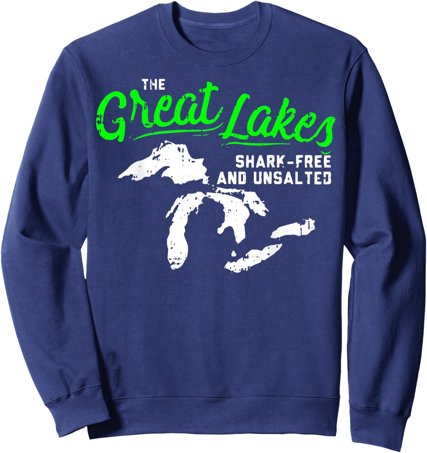 The Great Lakes Shark Free Unsalted Sweatshirt - Sweatshirt | Navy
