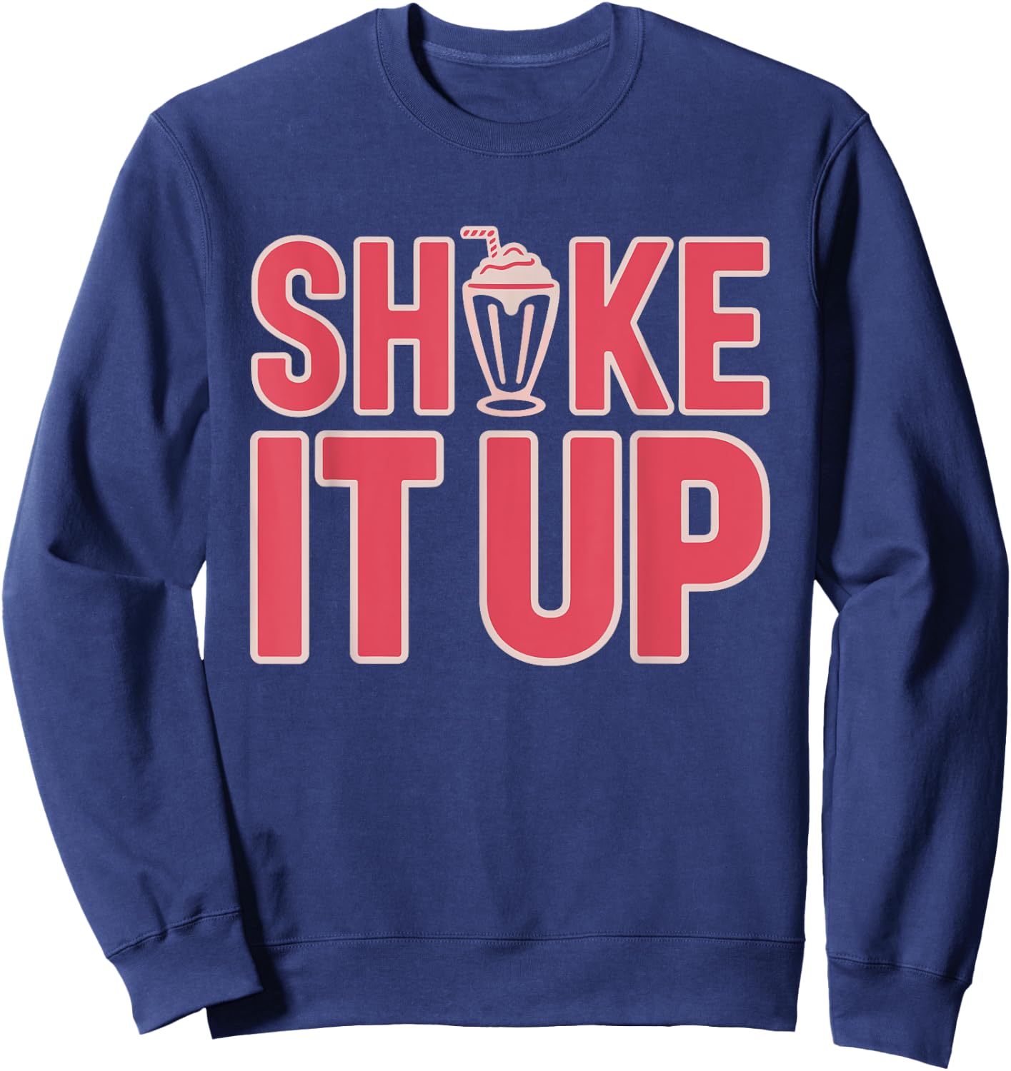 Retro Fast Food Nostalgia Vintage Diner Fries Shakes Burgers Sweatshirt - Sweatshirt | Navy