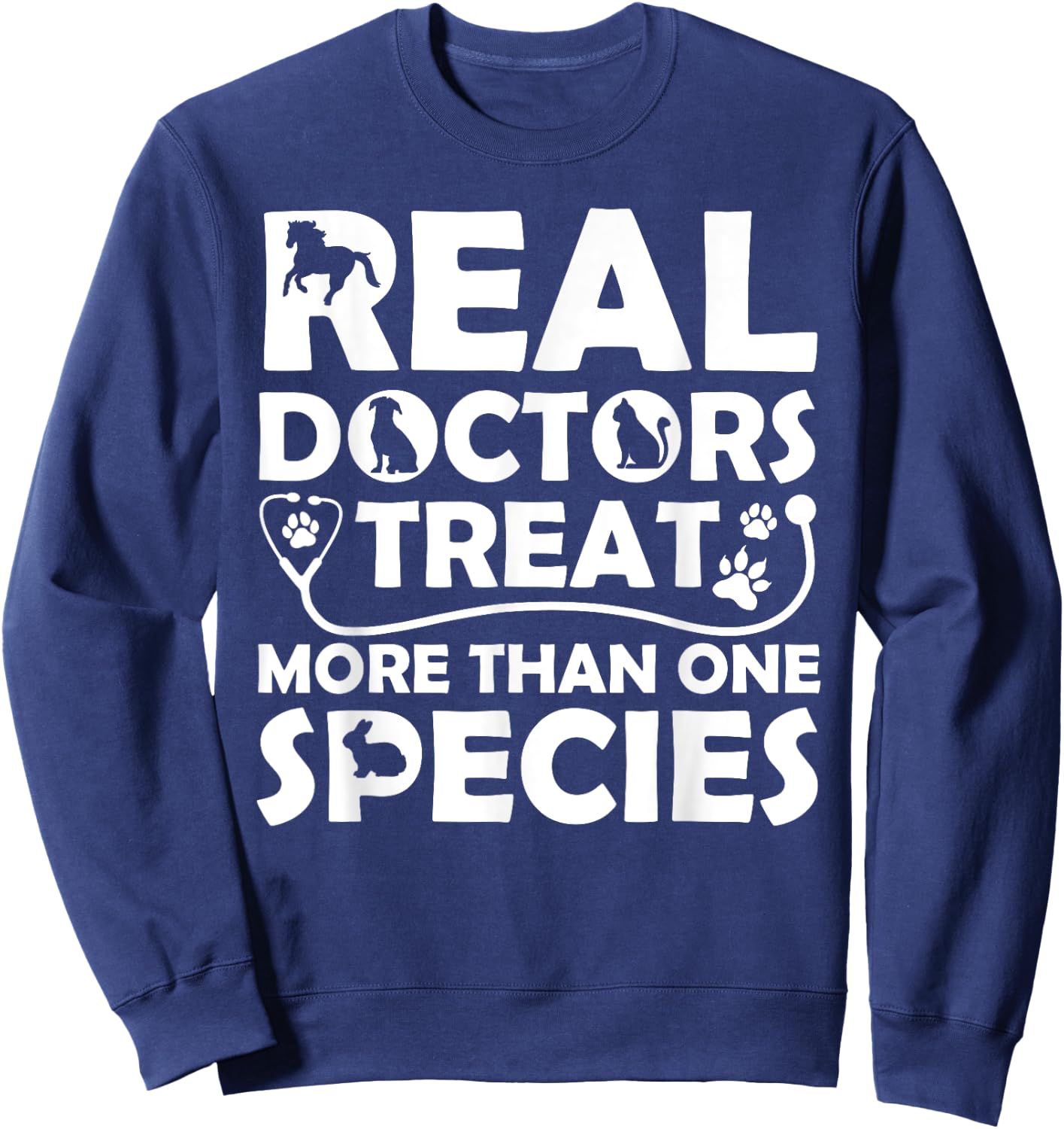 Cool Veterinarian Design Women Veterinary Pet Doctor Sweatshirt - Sweatshirt | Navy