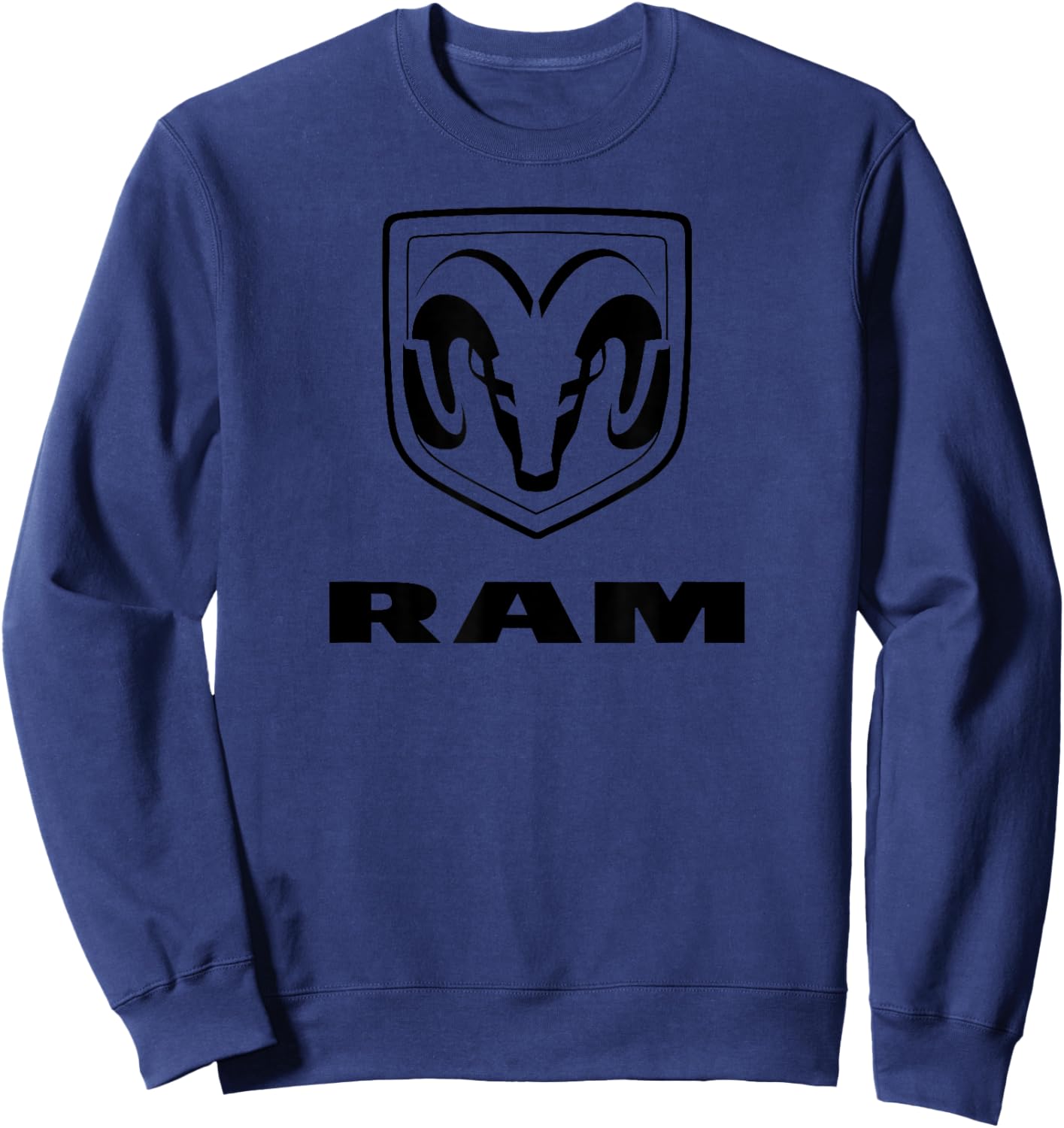 Ram Trucks Black Logo , gray Sweatshirt - Sweatshirt | Navy