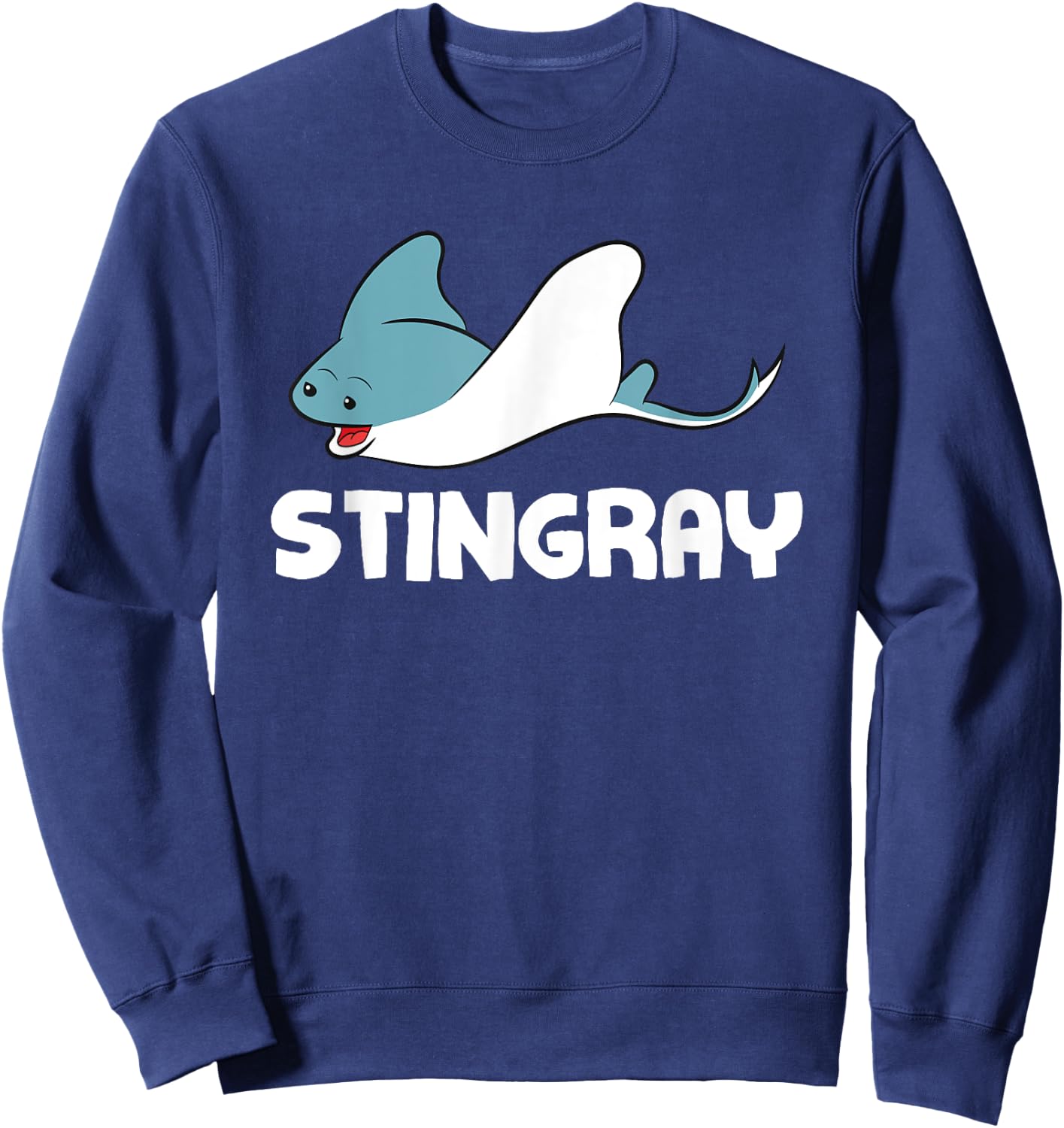 Cute Stingray Ocean Sharks Love Stingrays Sweatshirt - Sweatshirt | Navy