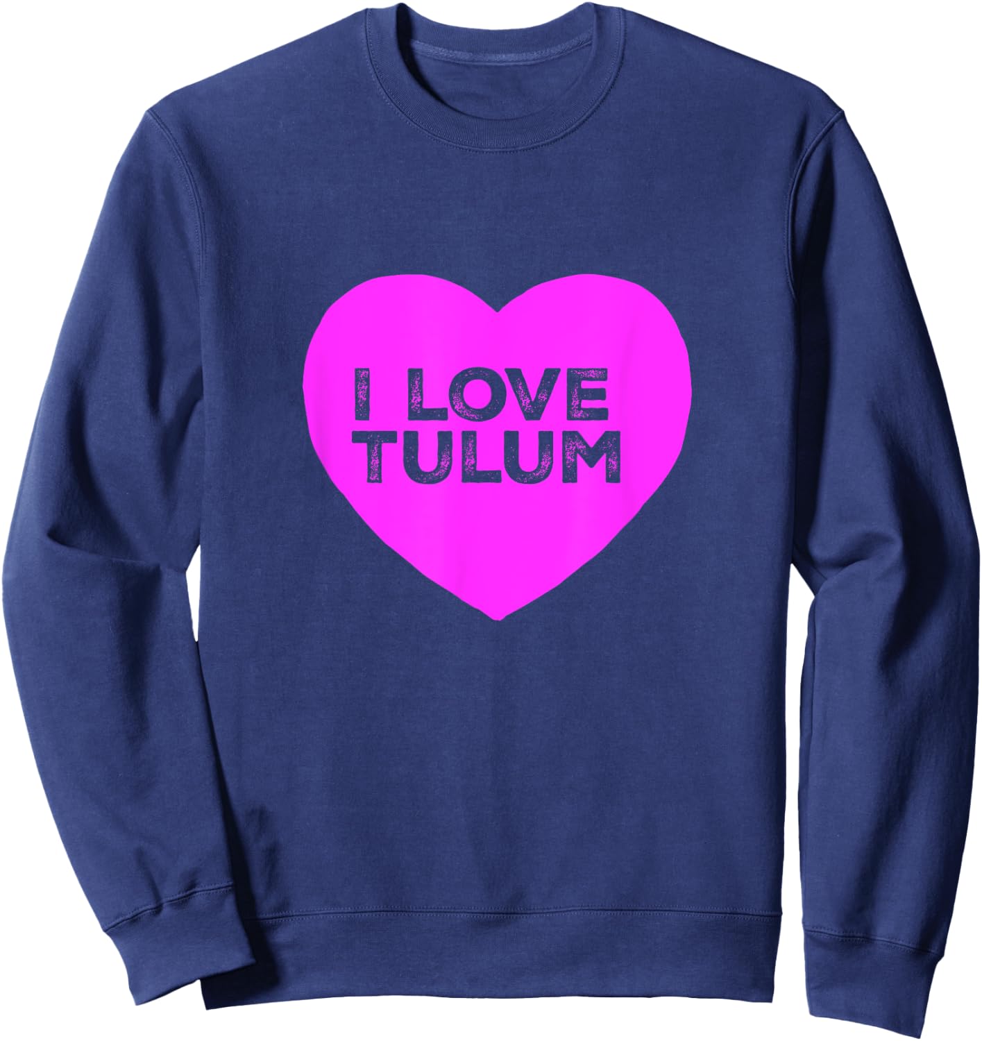 I love Tulum Mexico Boho Vibes Souvenir Beach Men Women Kids Sweatshirt - Sweatshirt | Navy