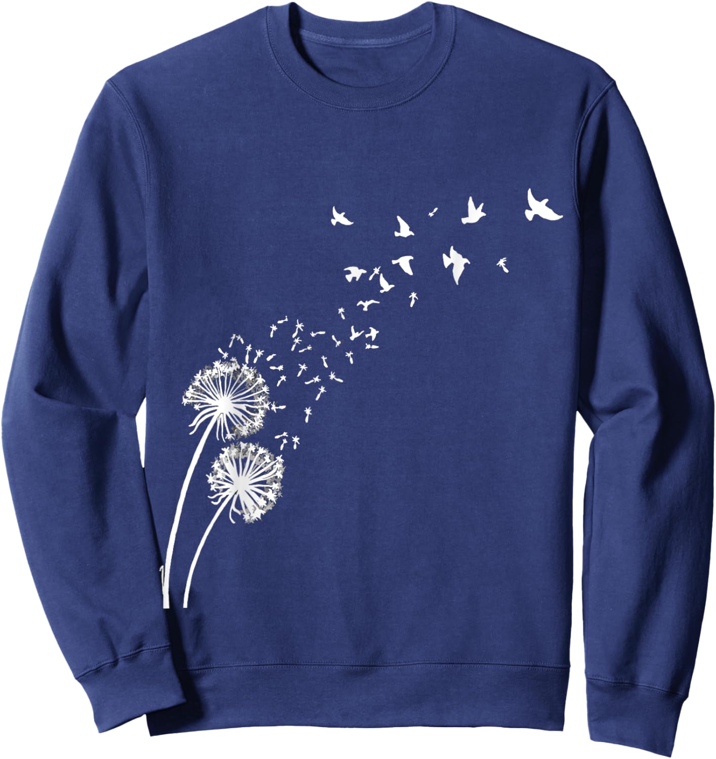 Dandelion Birds Shirt Dandelion Shirt Funny Fly Sweatshirt - Sweatshirt | Navy