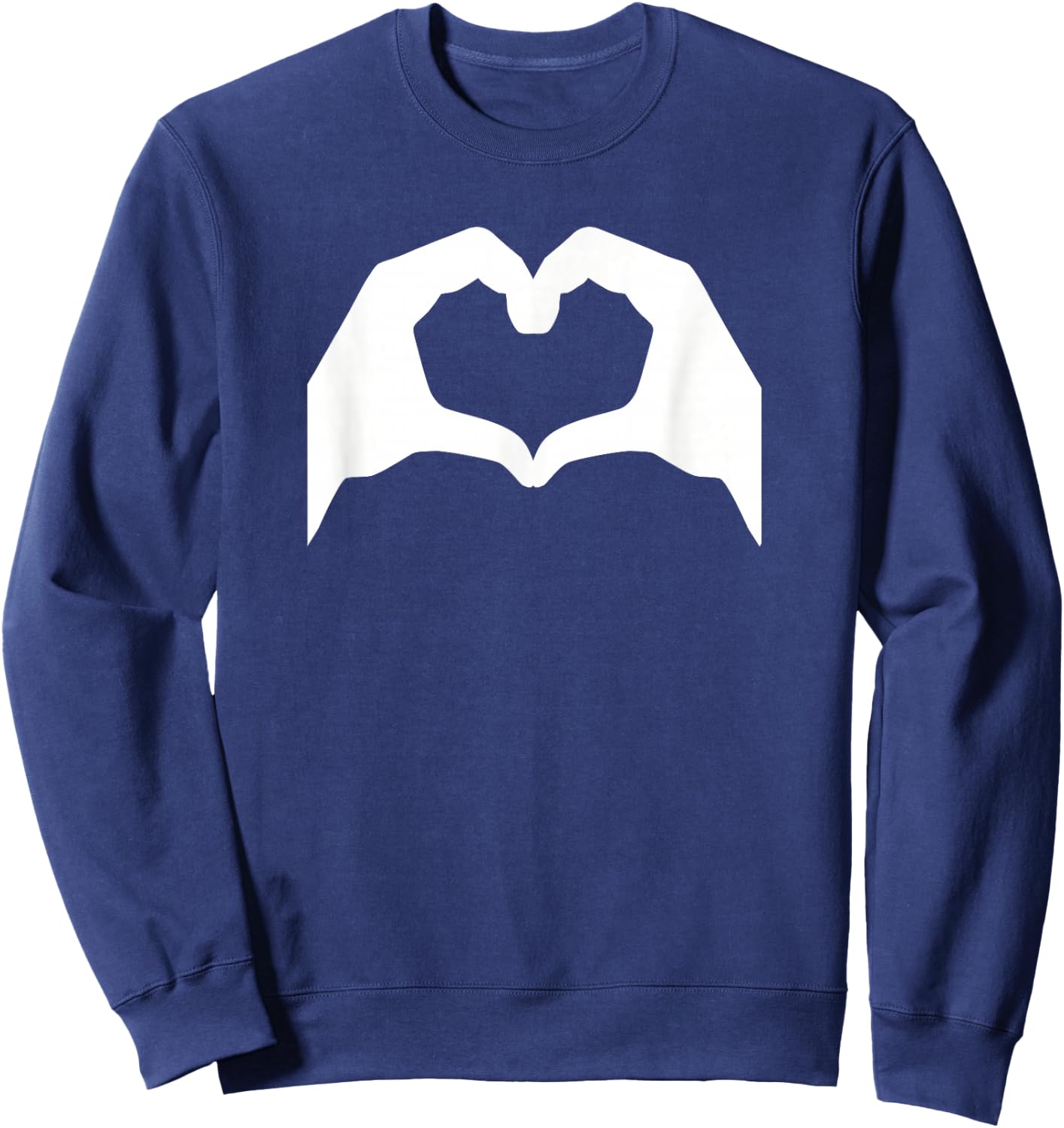 Hands heart Sweatshirt - Sweatshirt | Navy