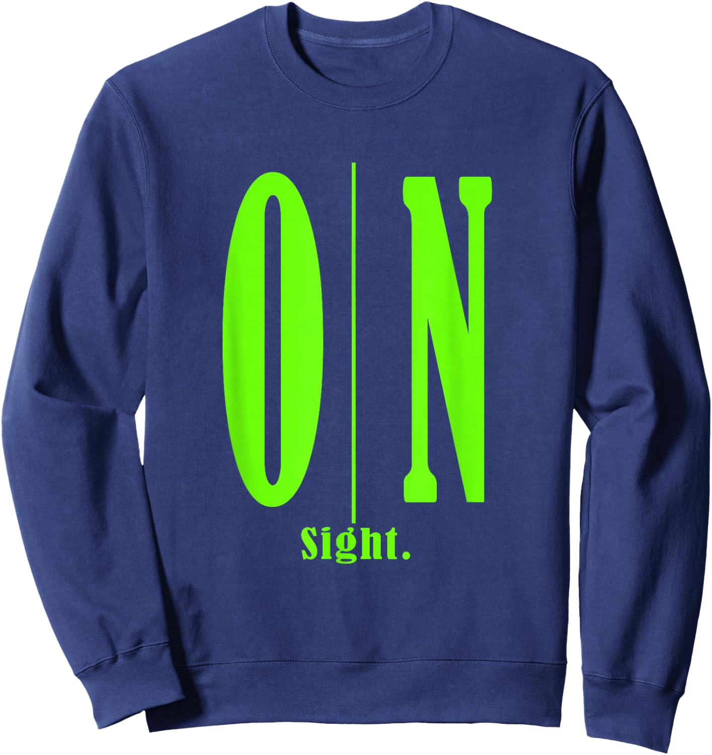 Green On Sight. Green Graphic Sweatshirt - Sweatshirt | Navy