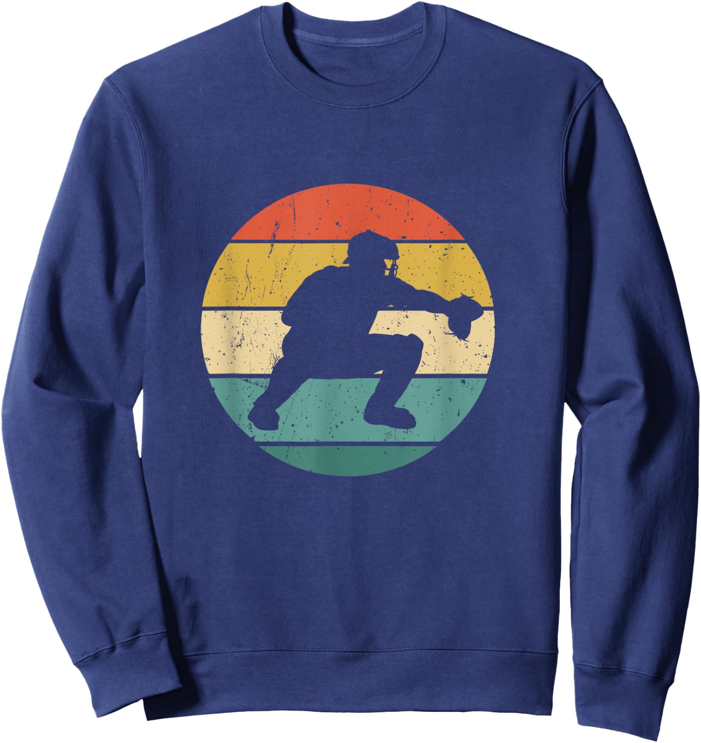 Vintage Baseball Catchers Gear Gift Sweatshirt - Sweatshirt | Navy