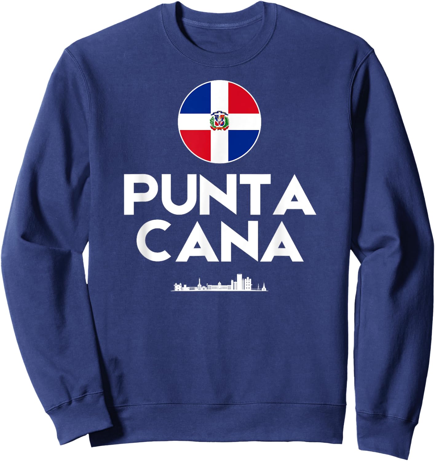 Punta Cana City Republica Dominicana Women Men Travel Sweatshirt - Sweatshirt | Navy