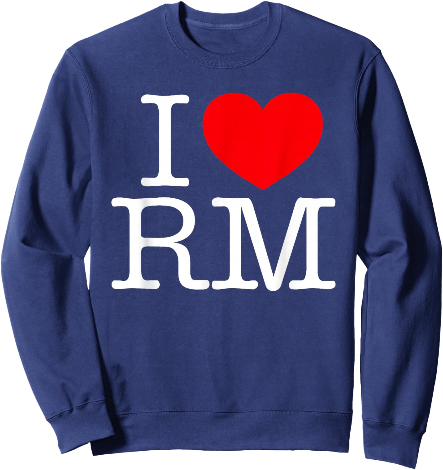 I Love (Heart) RM Sweatshirt - Sweatshirt | Navy