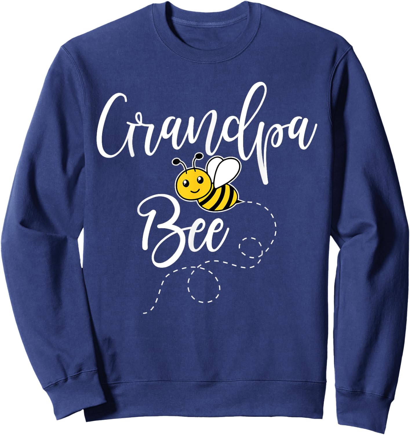 Grandpa Of The Bee Day Girl Hive Family Matching Birthday Sweatshirt - Sweatshirt | Navy