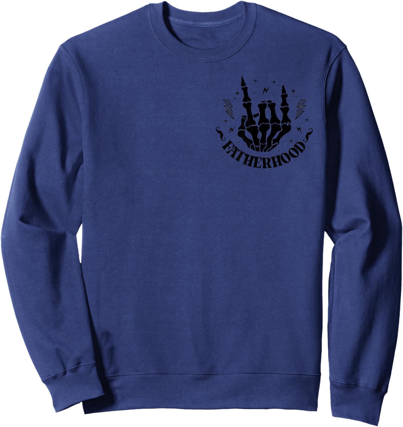 Fatherhood Some Days I Rock It Skeleton, Front And Back Sweatshirt - Sweatshirt | Navy