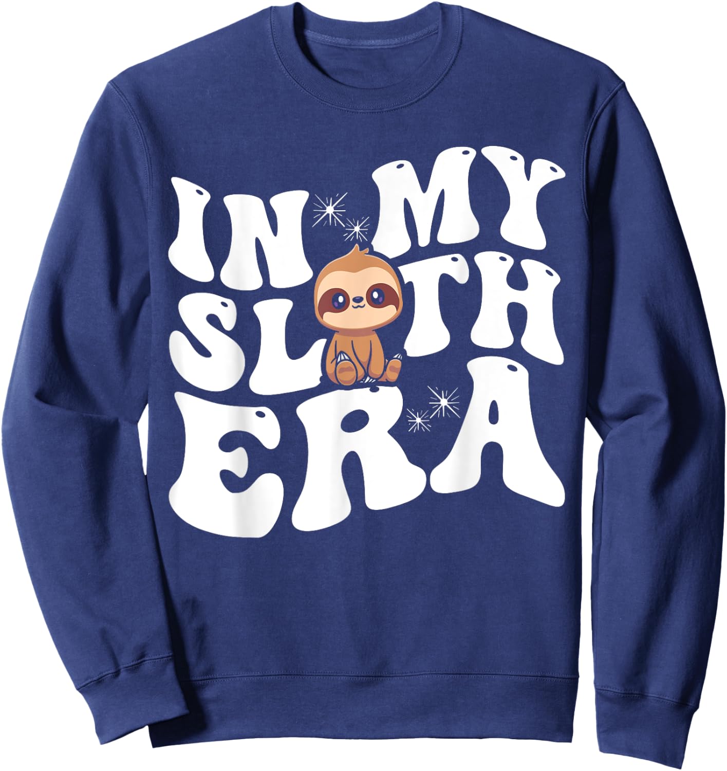 In My Sloth Era Sloth Sweatshirt - Sweatshirt | Navy