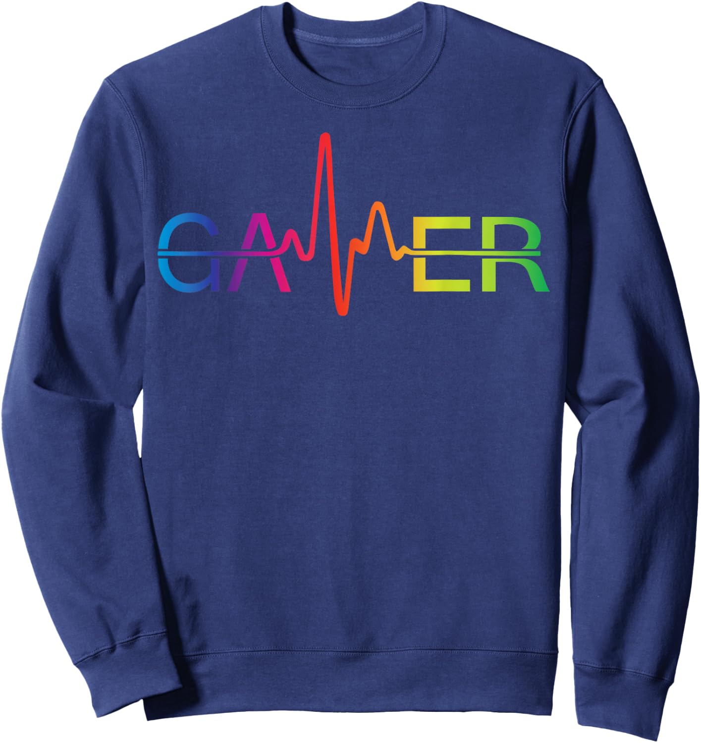 Vintage Gamer Heartbeat Videospiele Gaming Jungen Teens Sweatshirt - Sweatshirt | Navy