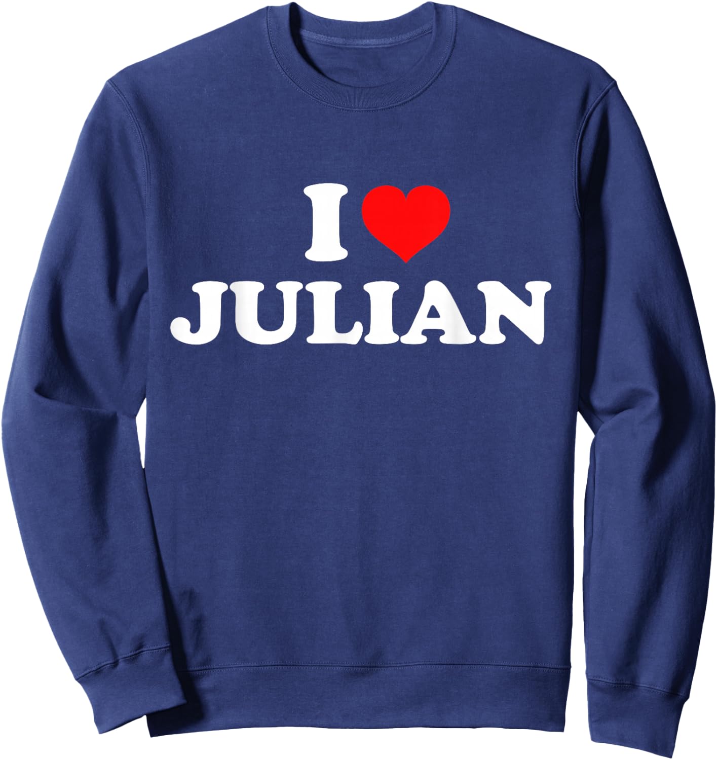 I Love Julian Sweatshirt - Sweatshirt | Navy