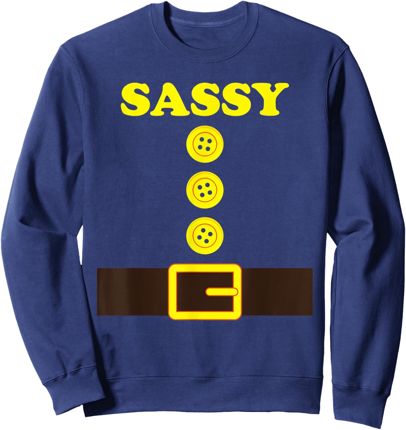Sassy Dwarf Halloween Costume Color Group Matching Dwarf Sweatshirt - Sweatshirt | Navy