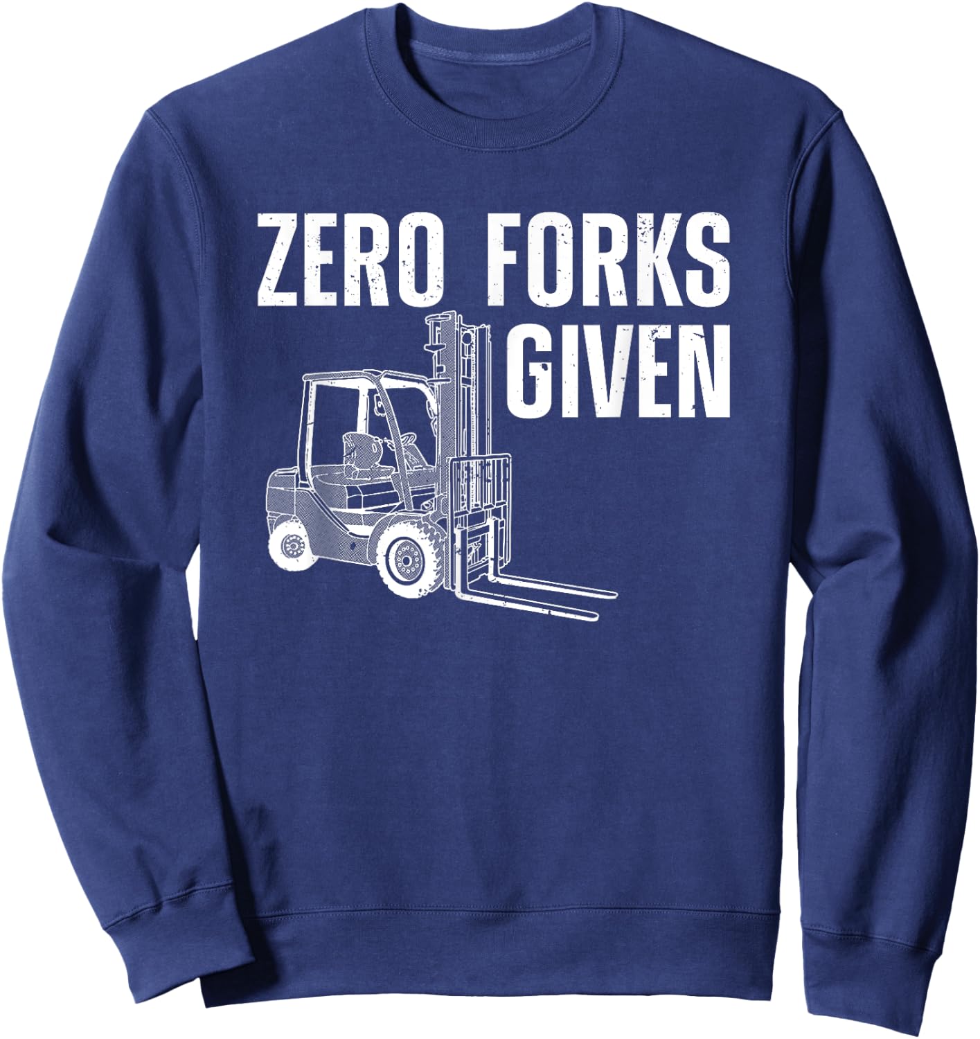 Funny Forklift Driver Art Women Forklift Operator Sweatshirt - Sweatshirt | Navy