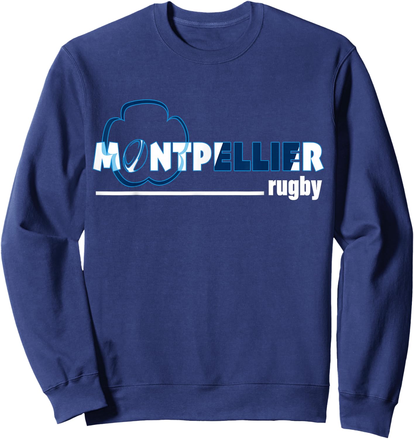 Rugby Montpellier Ciste Gift Supporter Man Woman Child , Black, S Sweatshirt - Sweatshirt | Navy