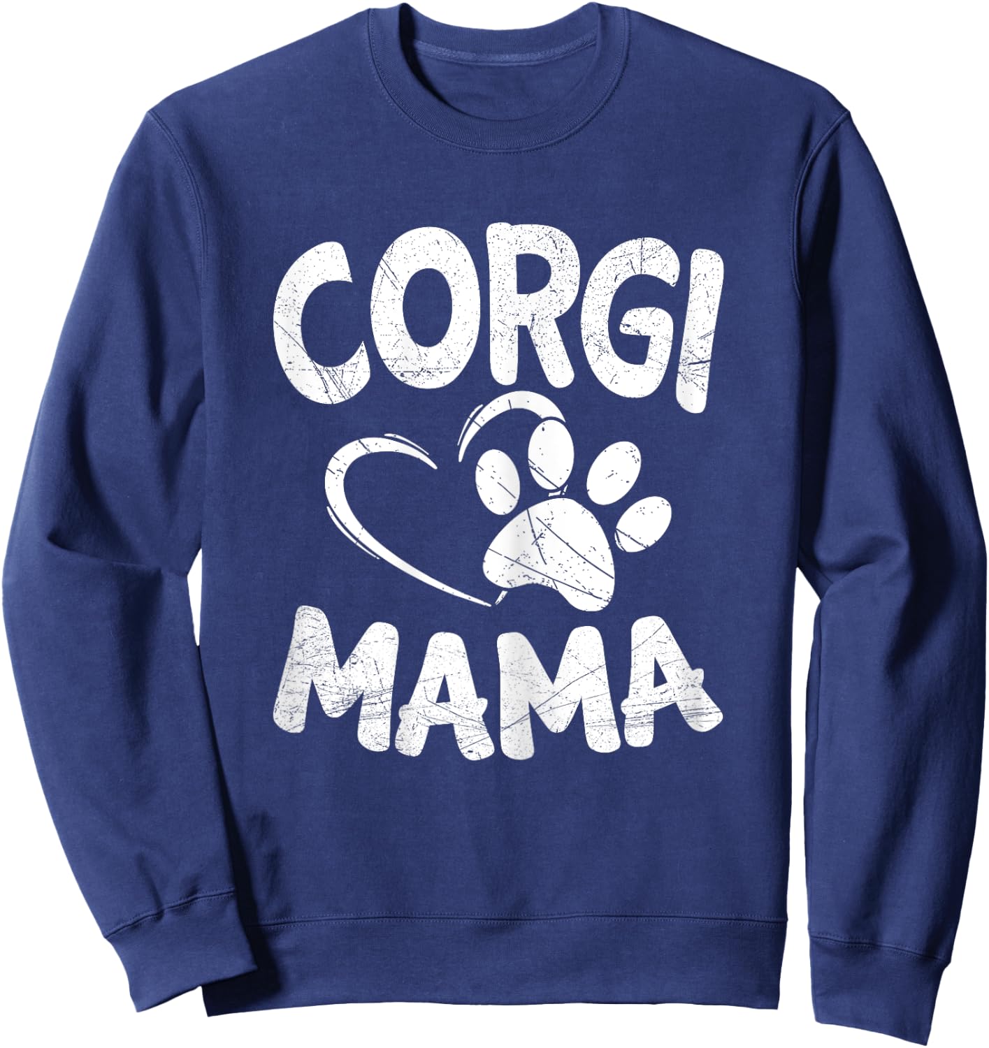 Welsh Corgi Mama Lover Dog Breeder Gifts Mom Pet Sweatshirt - Sweatshirt | Navy