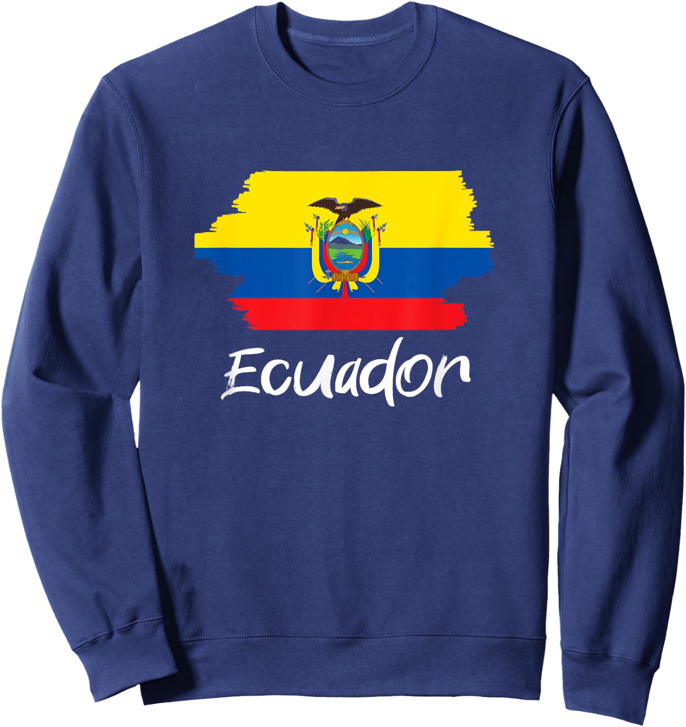 Ecuadorianische Flagge Ecuador Sweatshirt - Sweatshirt | Navy