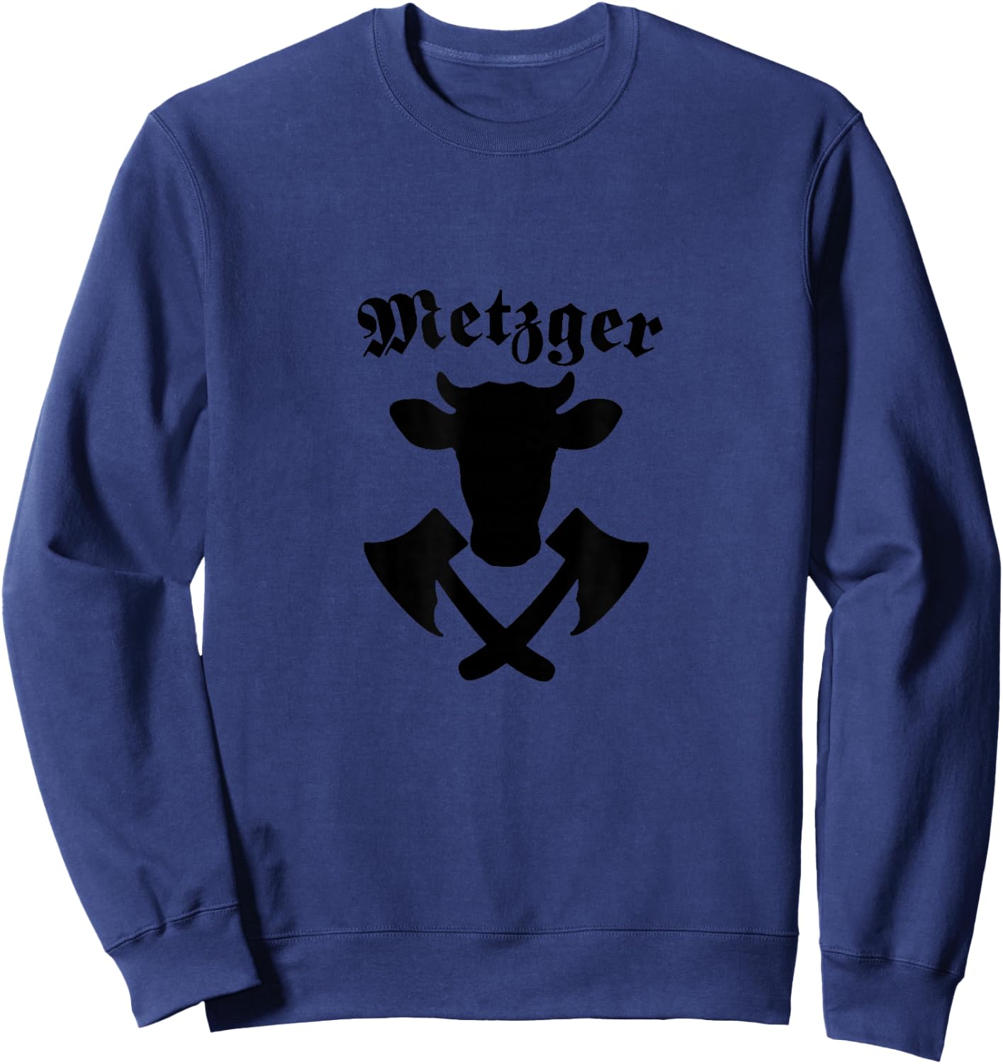 Zunftwappen Handwerker Metzger Symbol Fleischer Wappen Sweatshirt - Sweatshirt | Navy