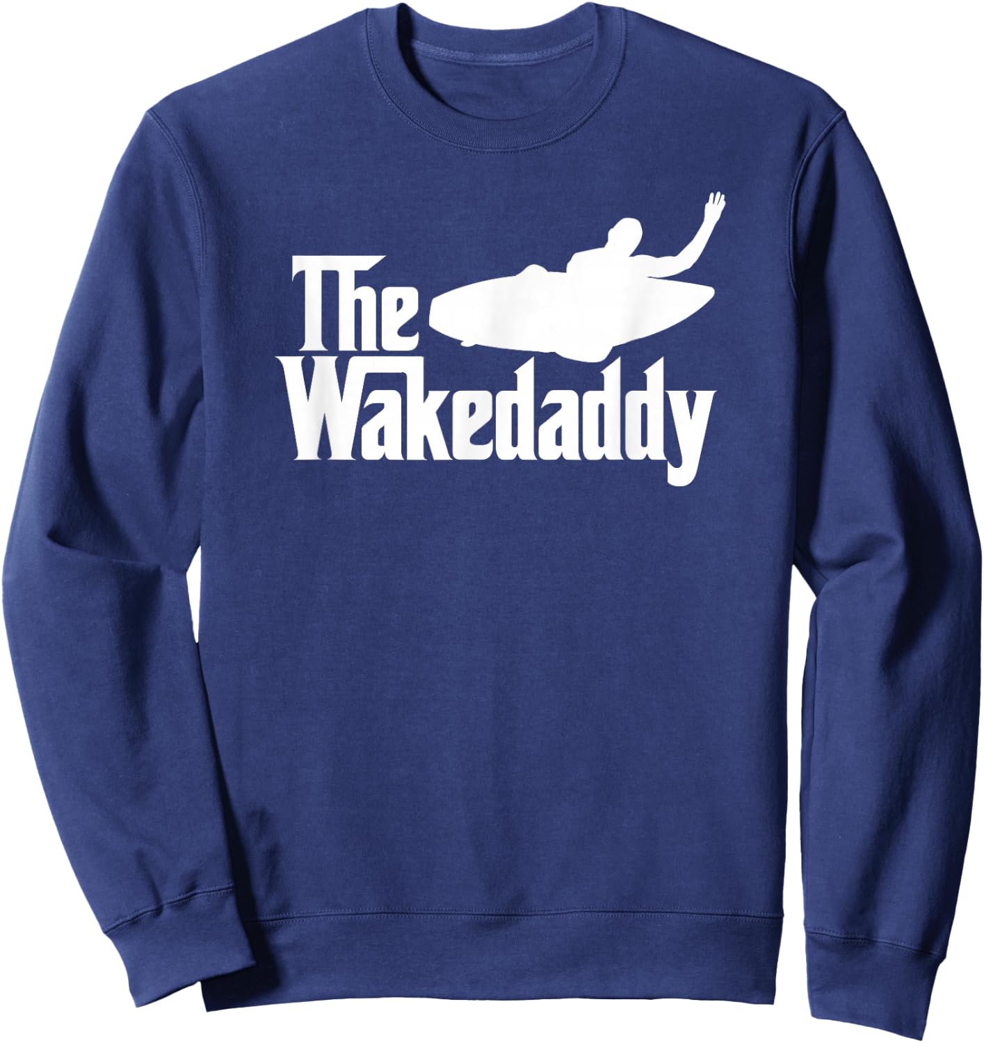 WAKEDADDY wakesurfing wake surf shirt for pro wakesurfer Sweatshirt - Sweatshirt | Navy