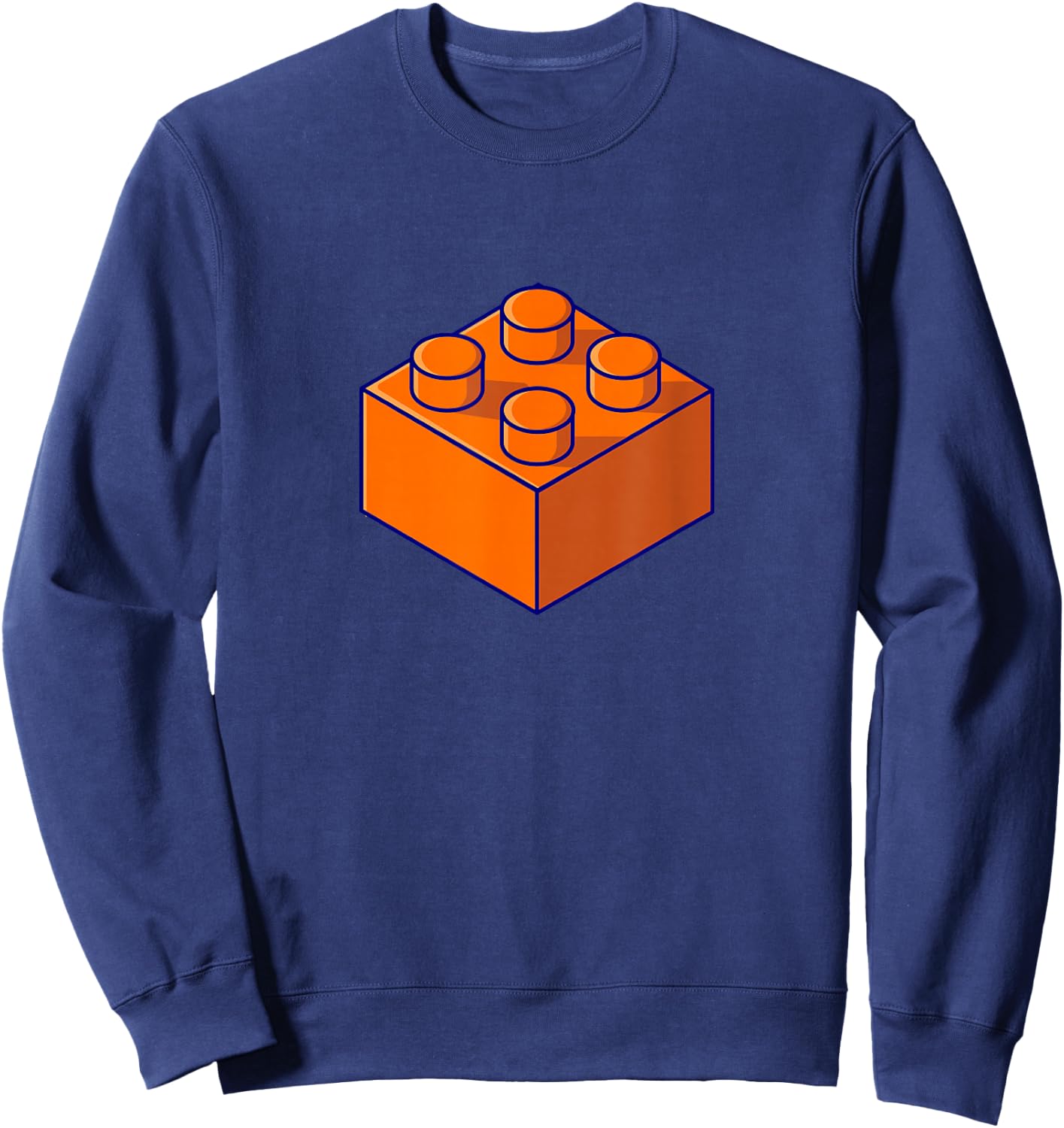 Building Block of Life - Build Toys Fun , black Sweatshirt - Sweatshirt | Navy
