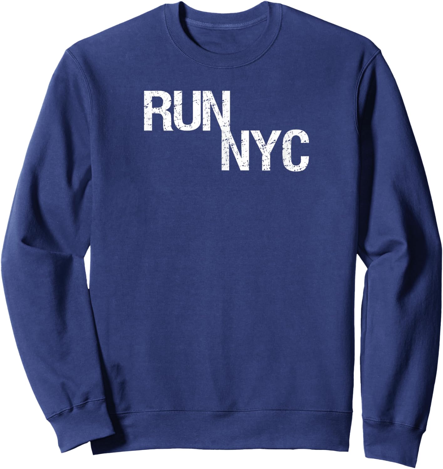 NYC Runner Shirt, New York Running Apparel, Run Manhattan Sweatshirt - Sweatshirt | Navy