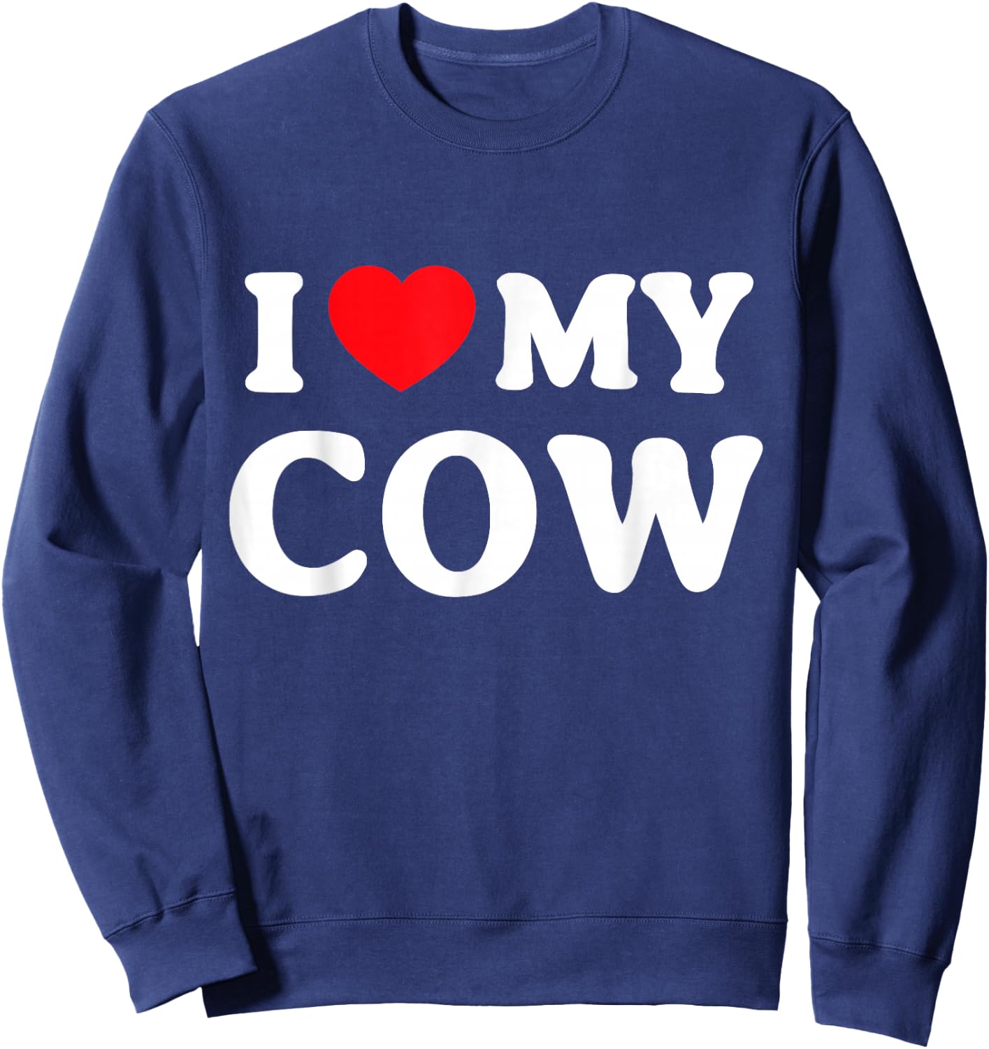 I Love My Cow Sweatshirt - Sweatshirt | Navy