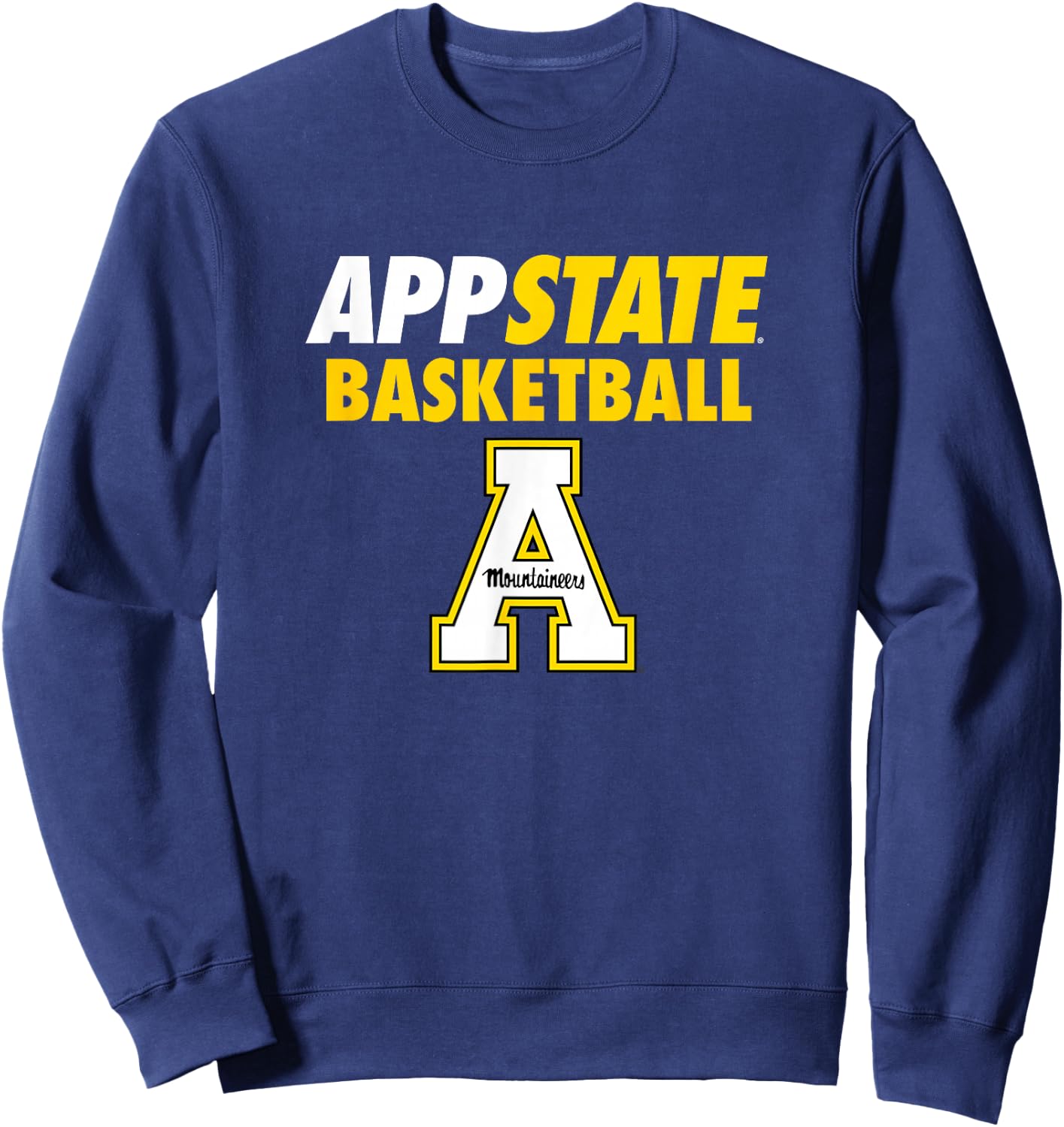 App State Basketball Mountaineers Sports Fan Sweatshirt - Sweatshirt | Navy