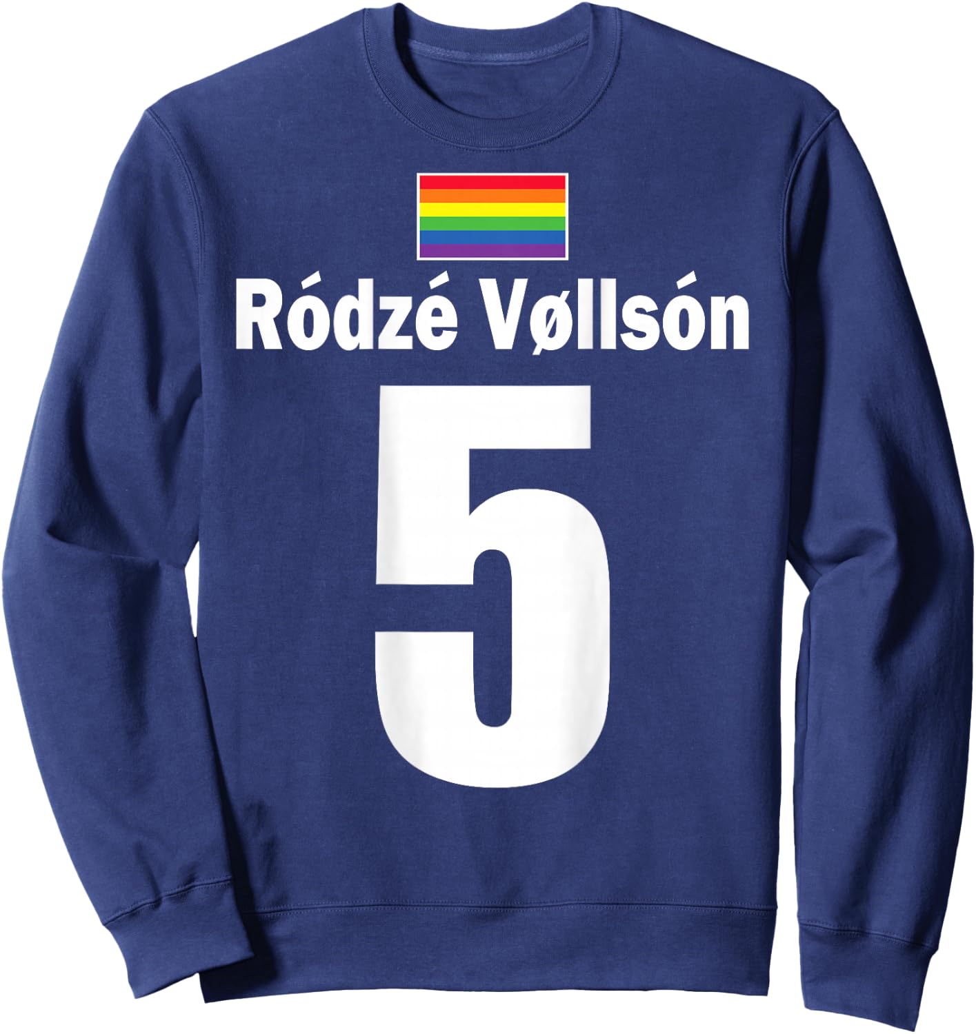 Isländische Namen auf Party Trikot Fußball Island Mallorca Sweatshirt - Sweatshirt | Navy