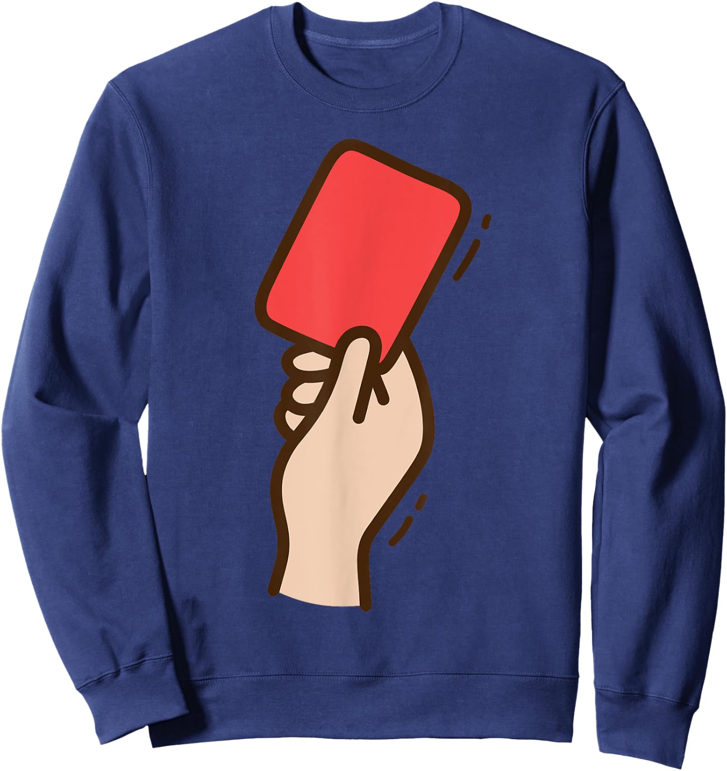 Funny Soccer Red Card Sweatshirt - Sweatshirt | Navy
