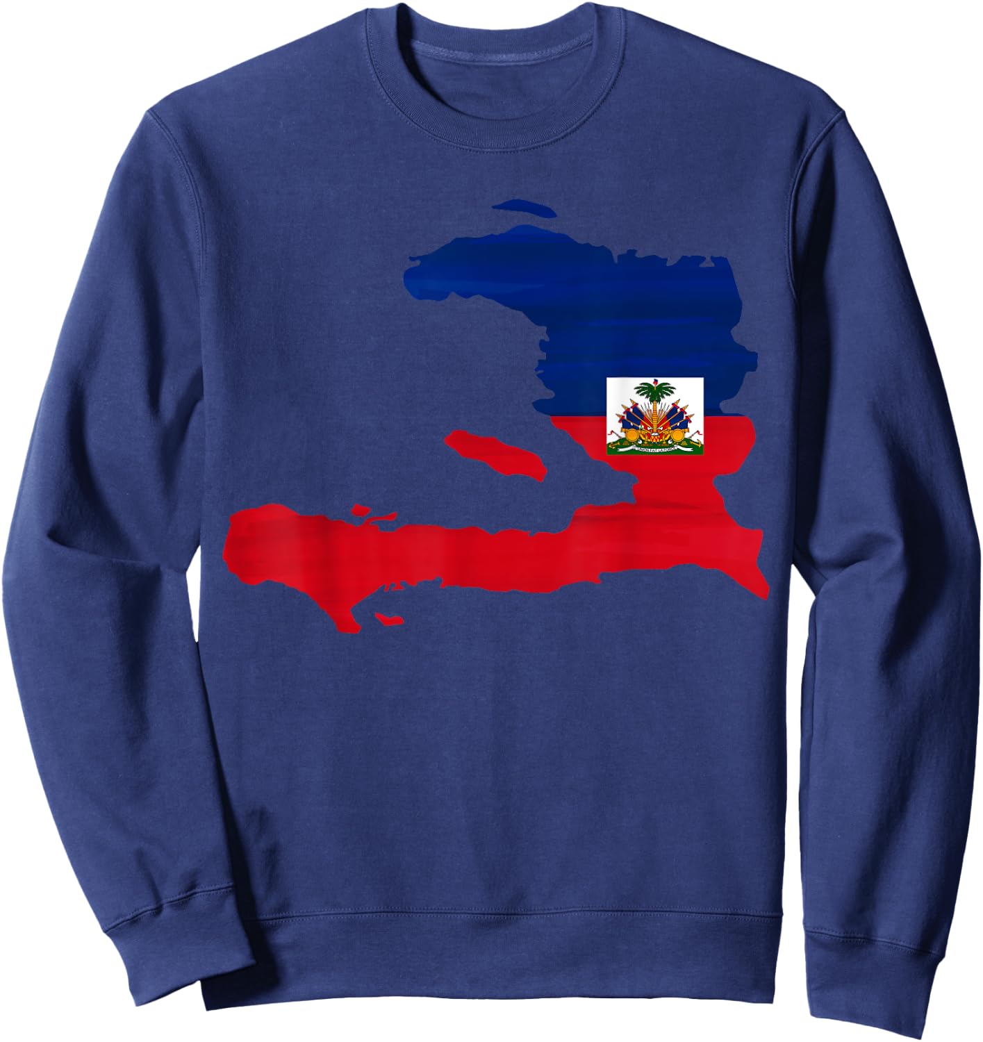 Haiti Flag Sweatshirt - Sweatshirt | Navy