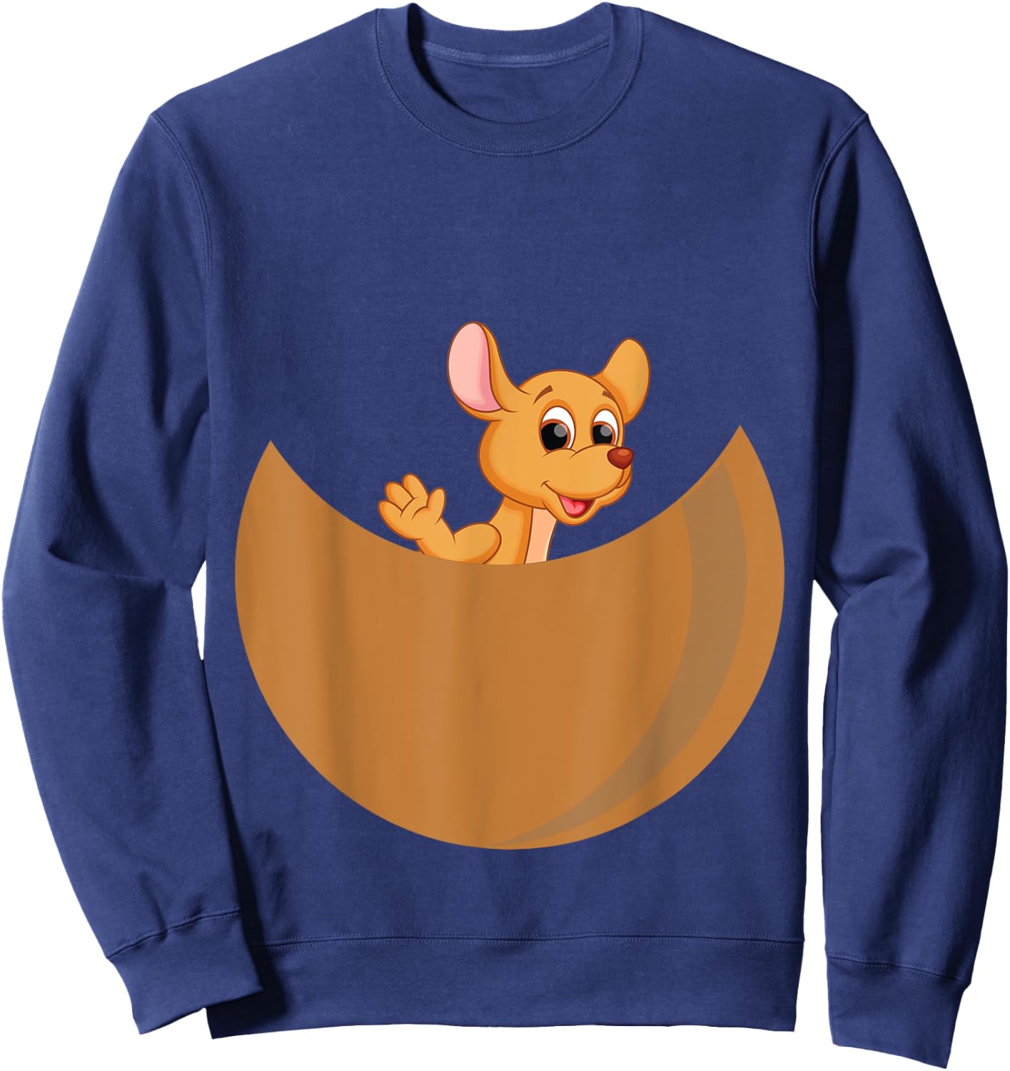 Kangaroo costume Baby kangaroo in pouch girls Sweatshirt - Sweatshirt | Navy