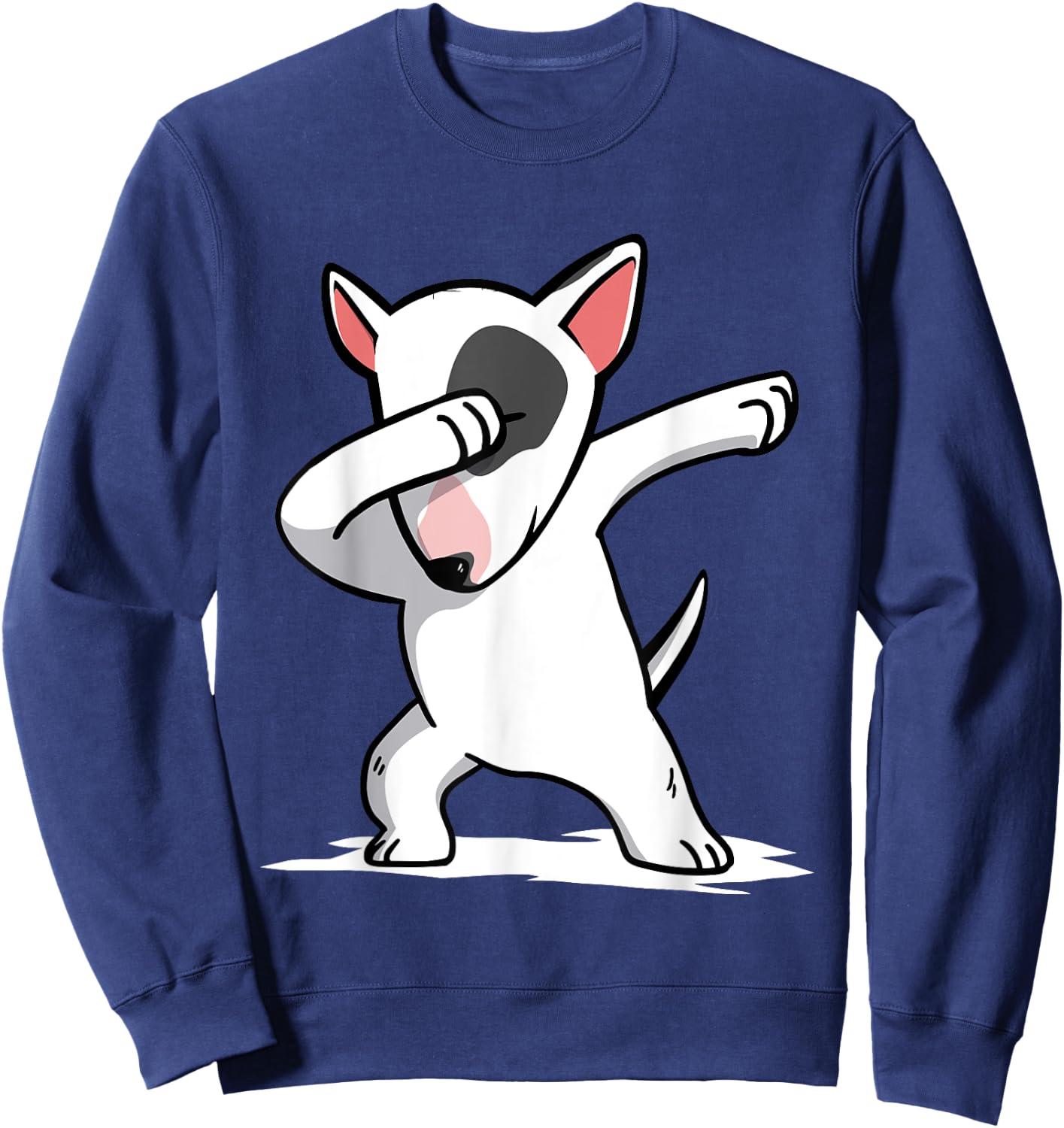 Funny Dabbing English Bull Terrier Dog Dab Shirt Sweatshirt - Sweatshirt | Navy