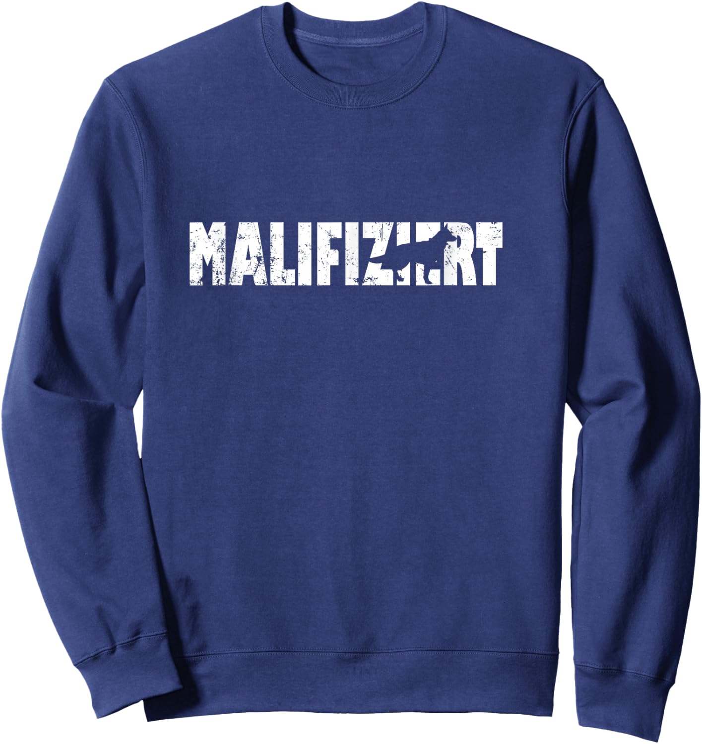 Malifiziert Belgian Malinois IGP Hundesport Hunde Spruch Sweatshirt - Sweatshirt | Navy