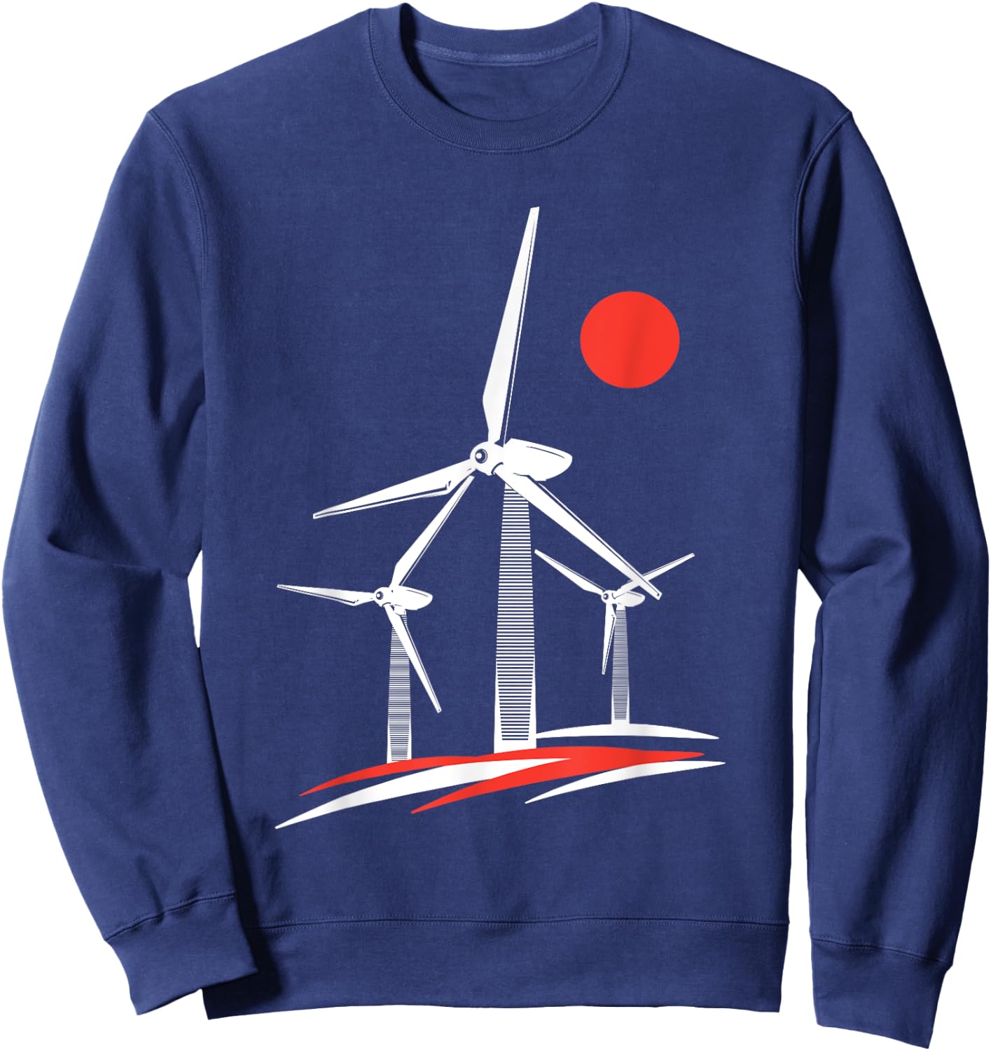Windrad Windpower Windkraft Windenergie Erneuerbare Energie Sweatshirt - Sweatshirt | Navy
