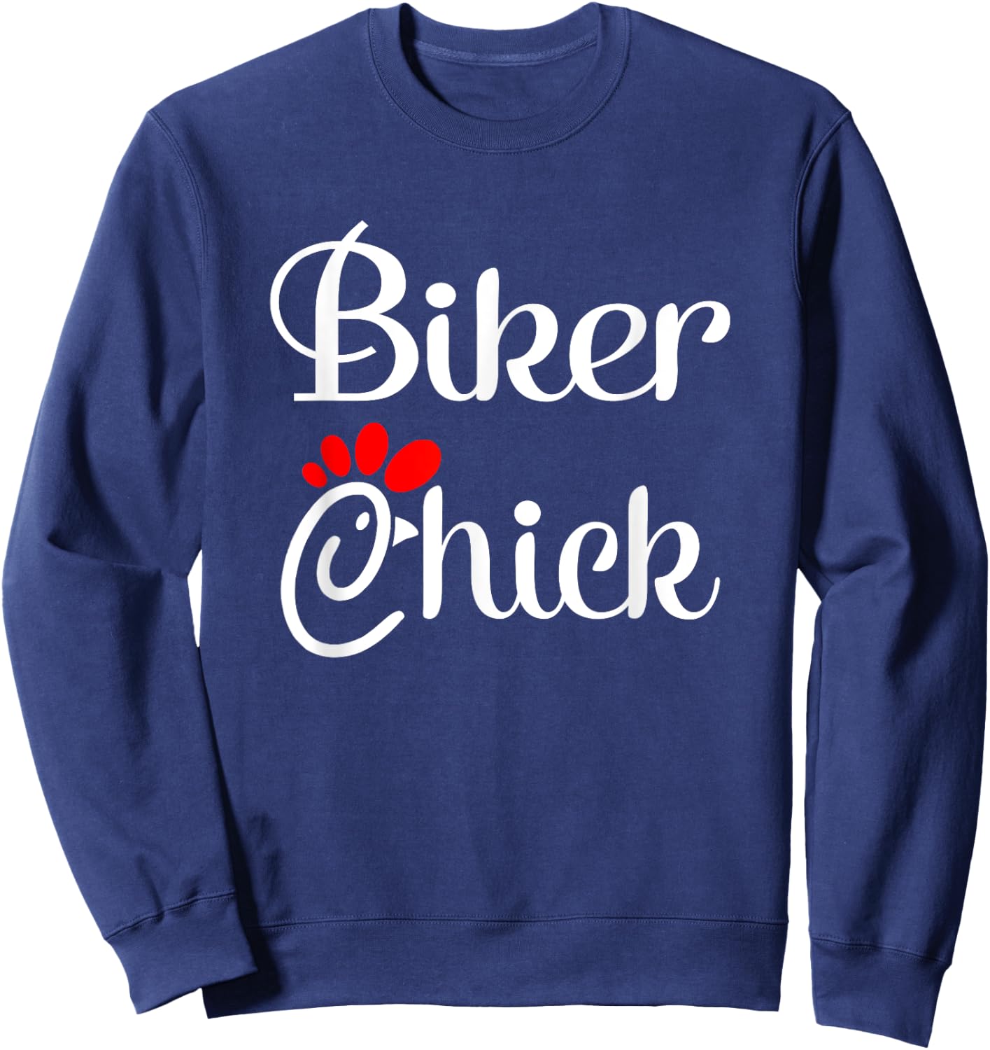 Biker Chick Motorcycle Sweatshirt - Sweatshirt | Navy