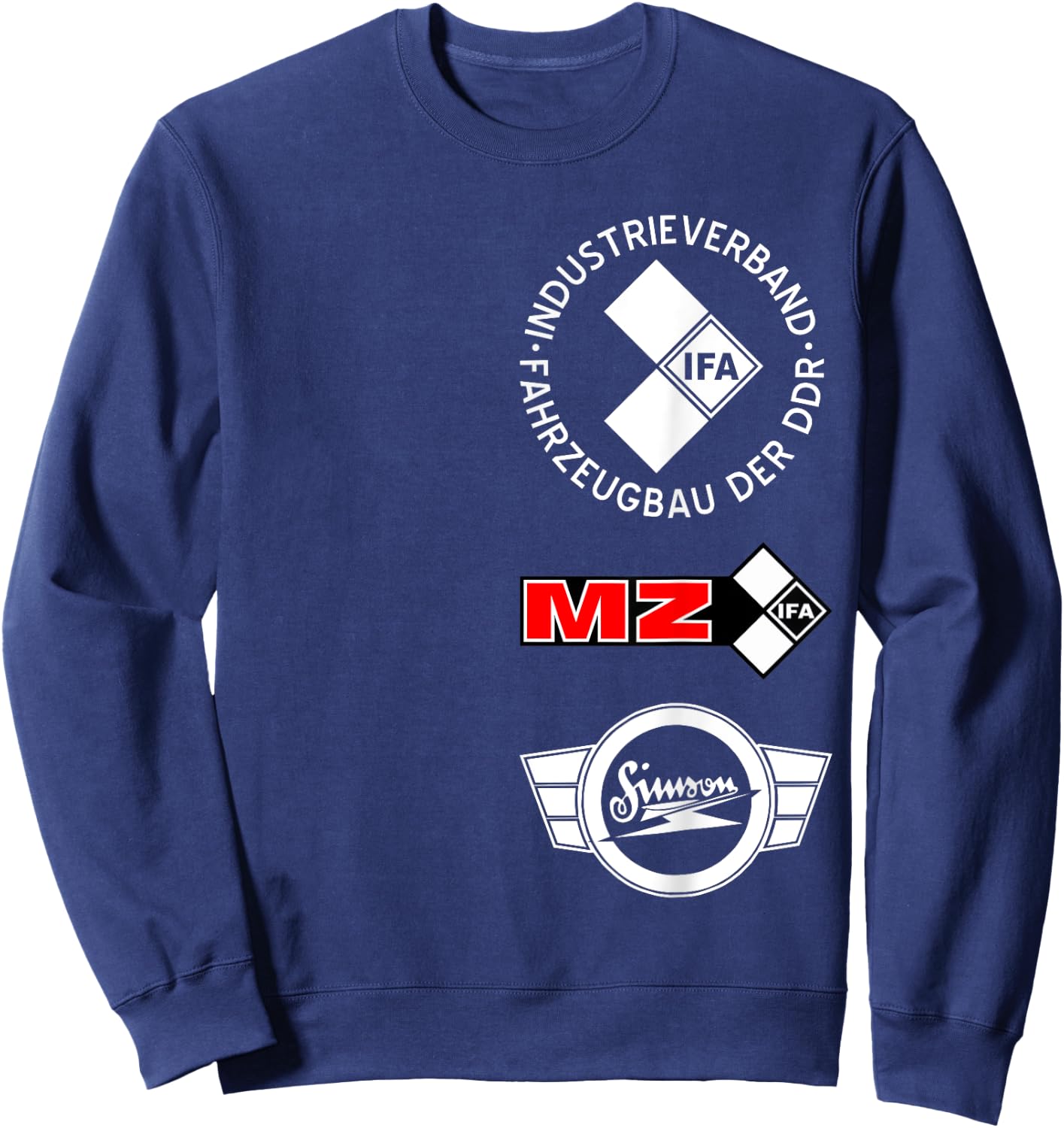 Simson IFA Suhl MZ ETZ TS ES DDR VEB Rocker Fun Gift , black Sweatshirt - Sweatshirt | Navy