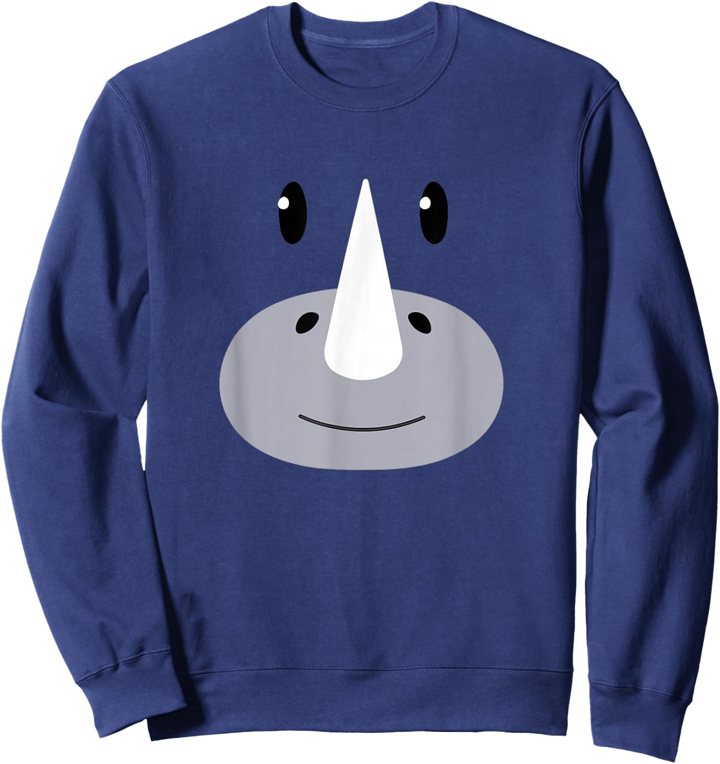 Rhino Face Halloween Costume Adult Kids Toddler Baby 5T 4T Sweatshirt - Sweatshirt | Navy